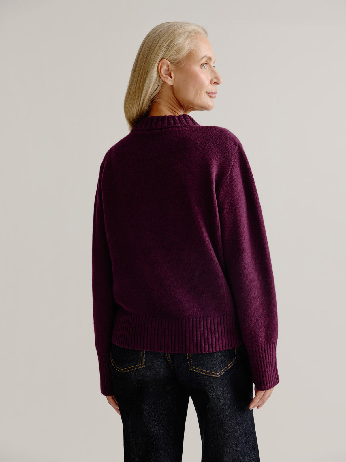 Lente sweater | Bordeaux