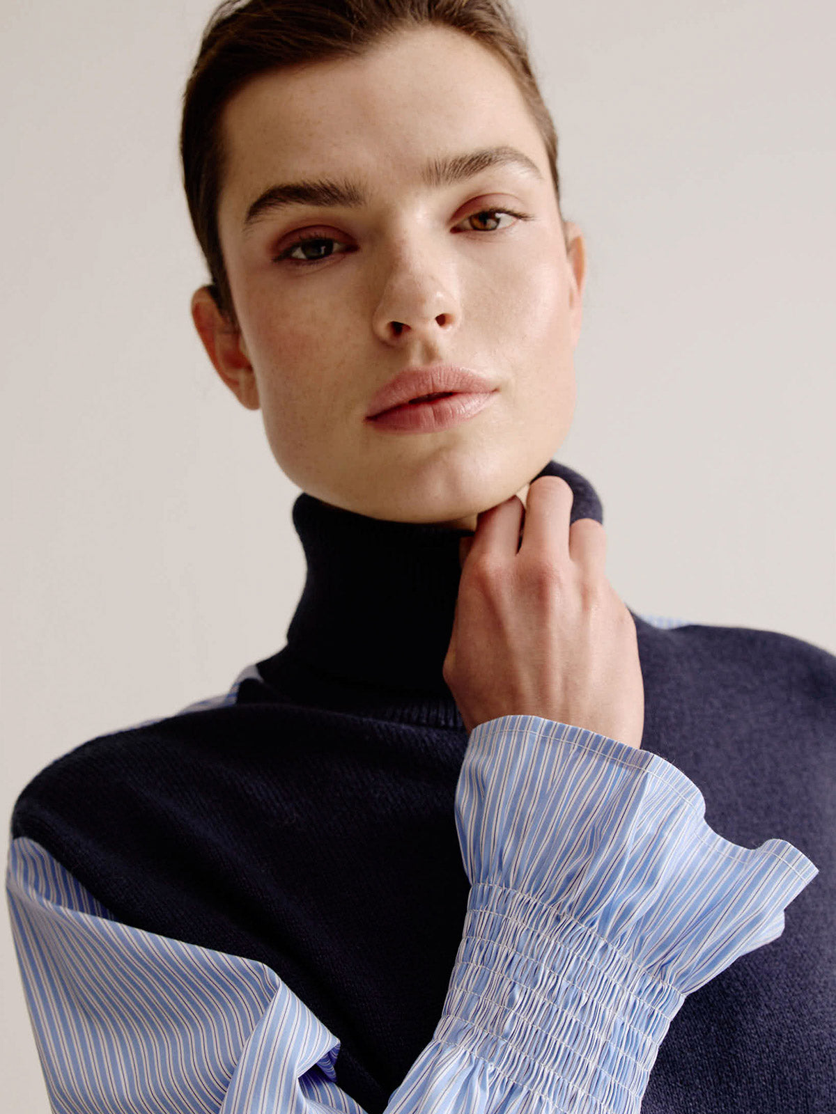 Leo sweater | Light Blue stripe
