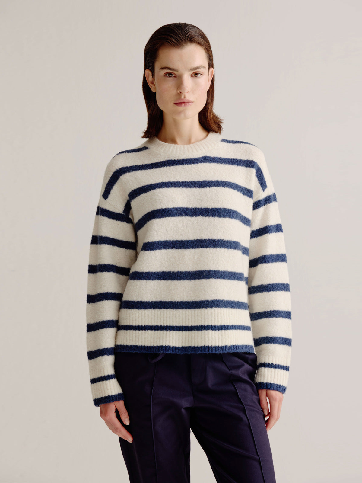 Lorena sweater | Navy stripe