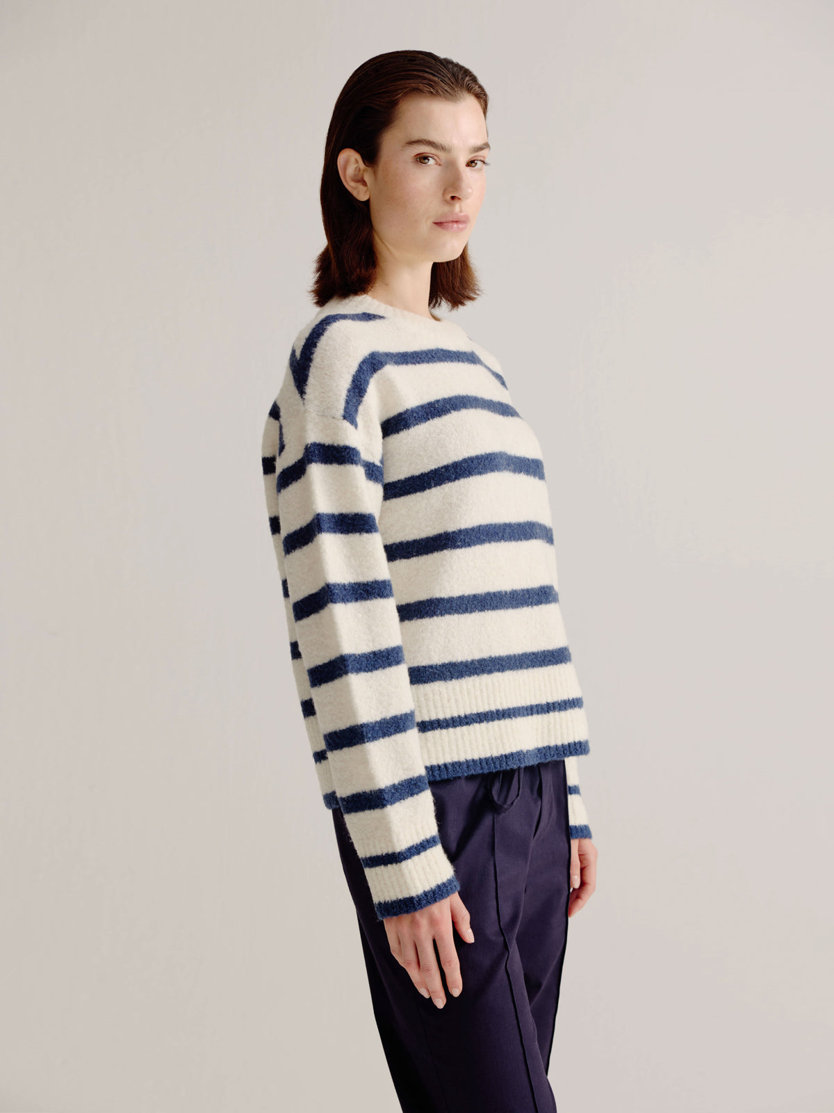 Lorena sweater | Navy stripe