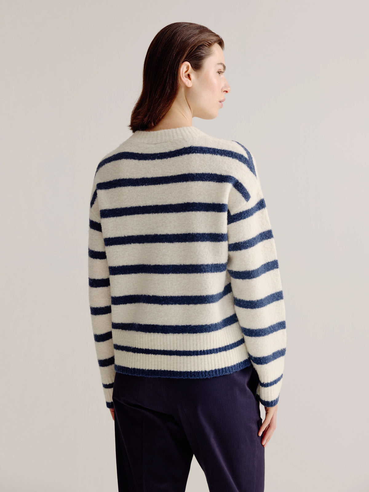 Lorena sweater | Navy stripe