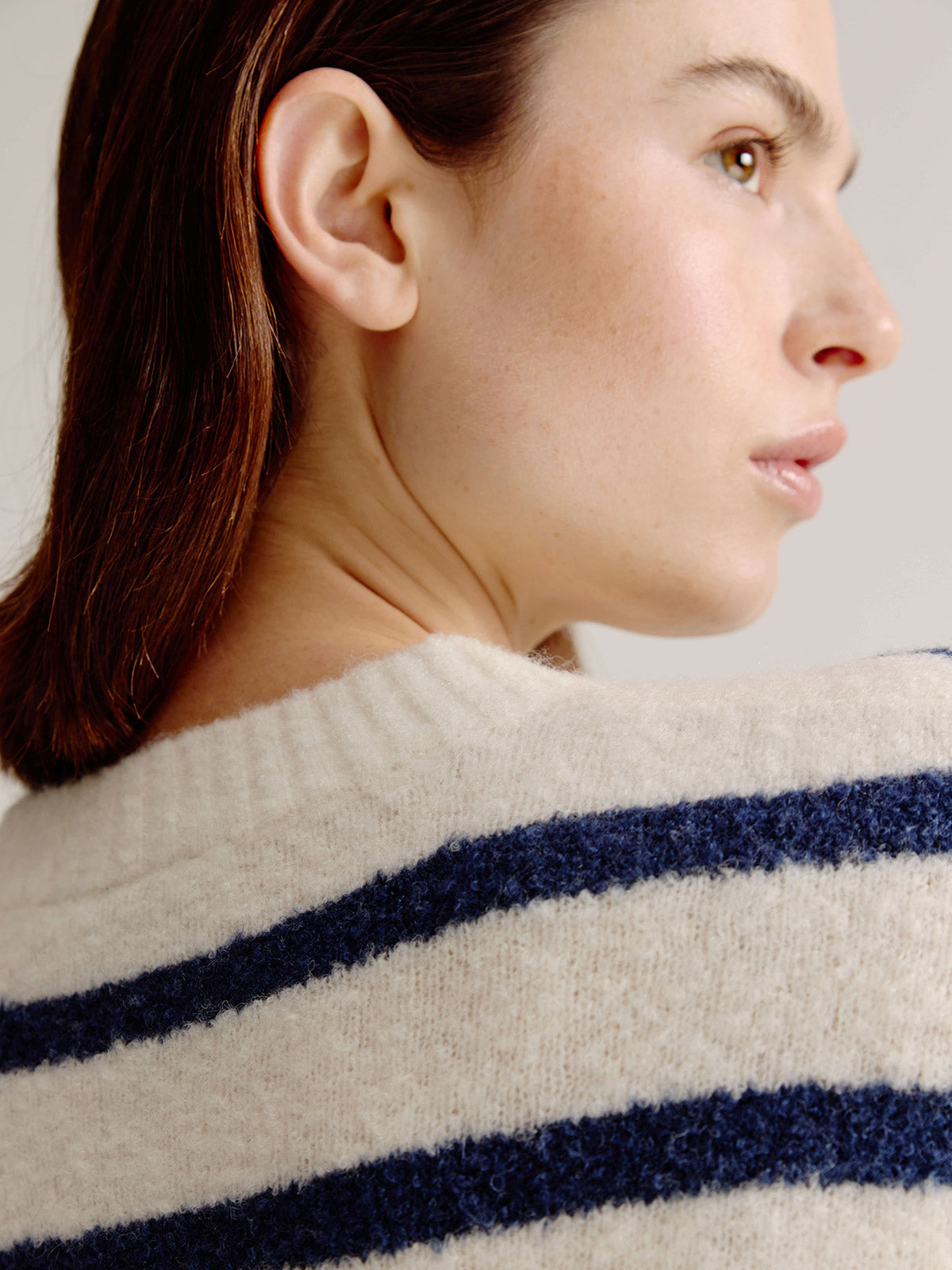Lorena sweater | Navy stripe