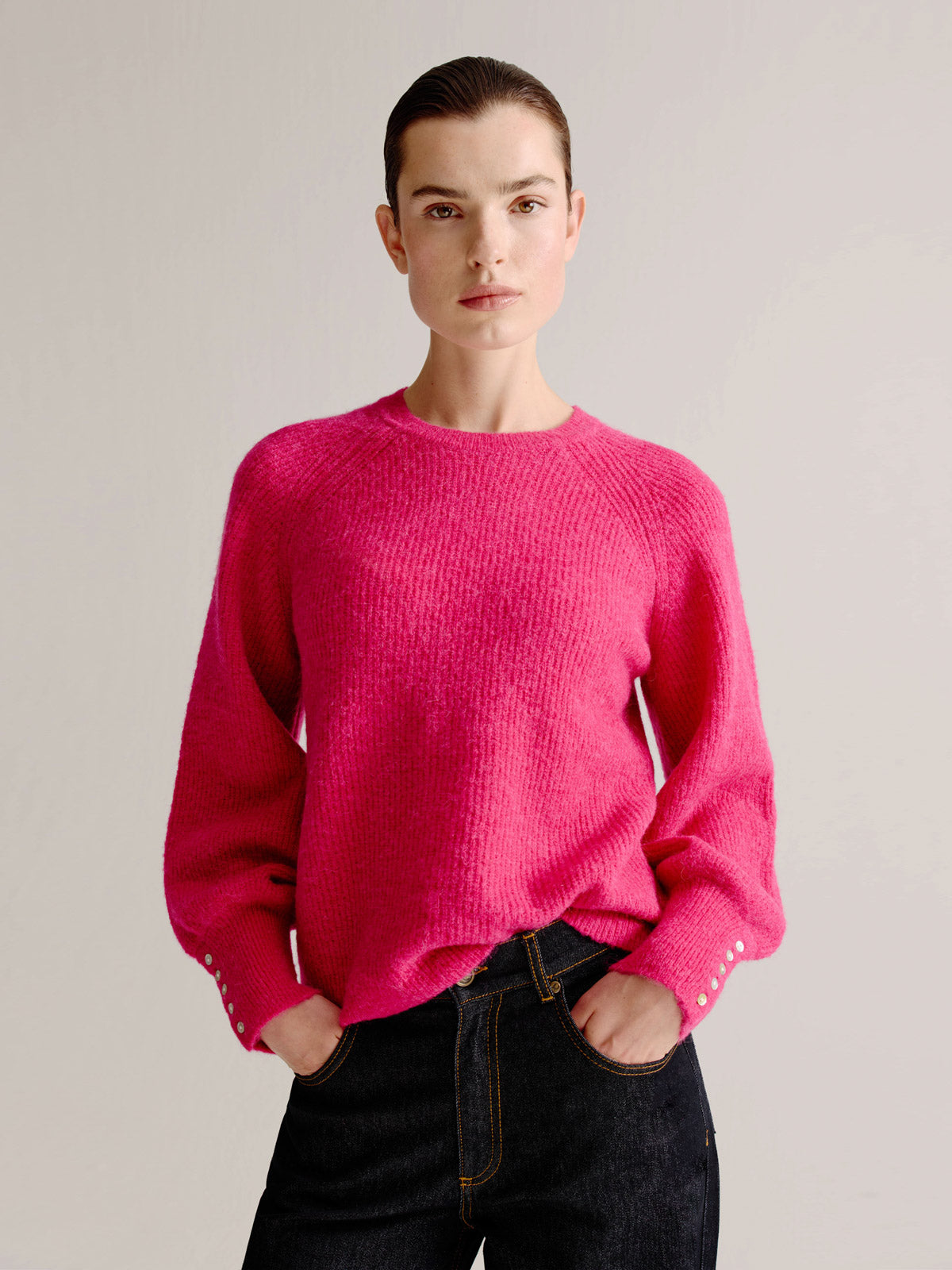 Lotje sweater | Fuchsia
