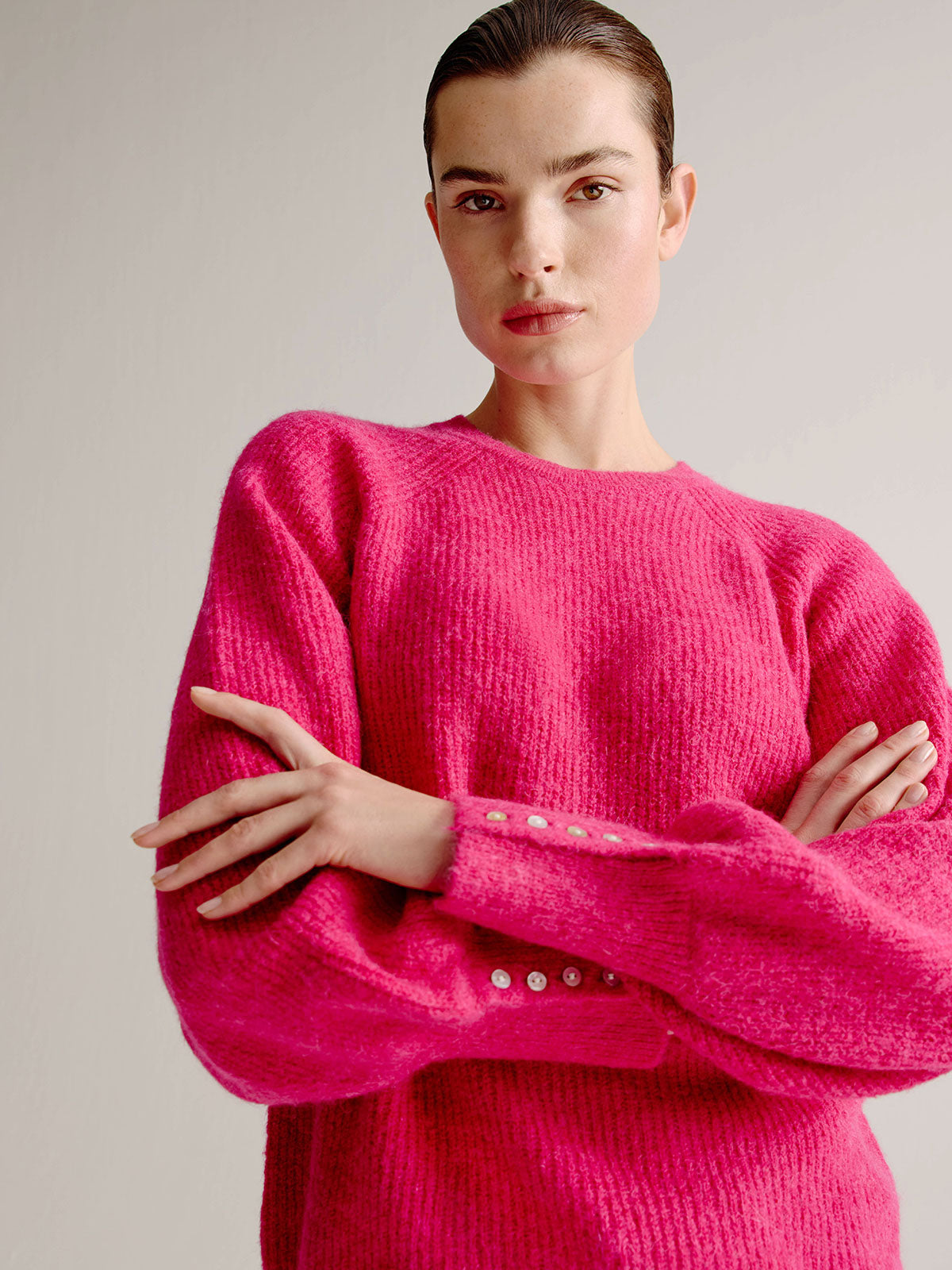 Lotje sweater | Fuchsia