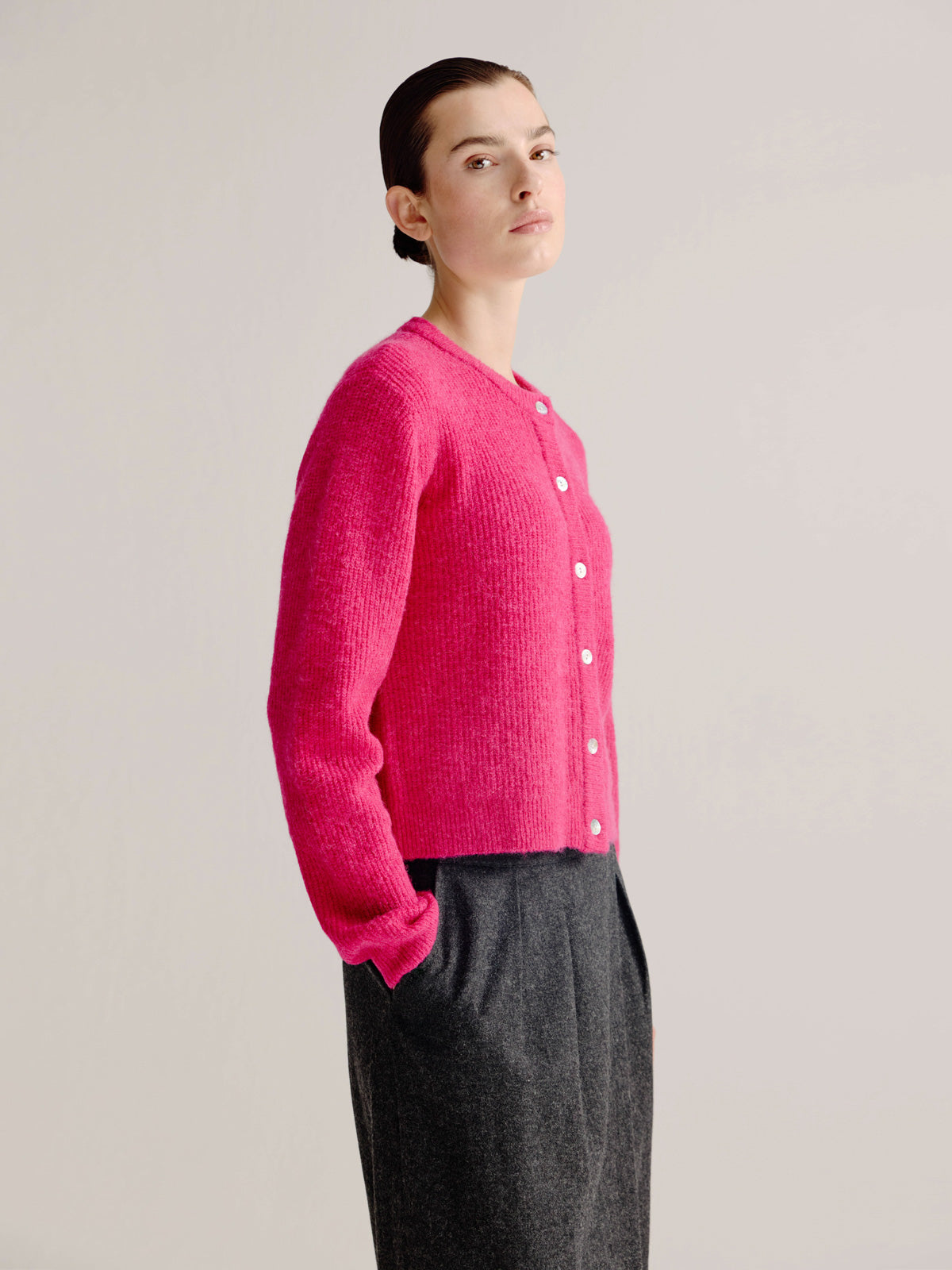 Laurine cardigan | Fuchsia