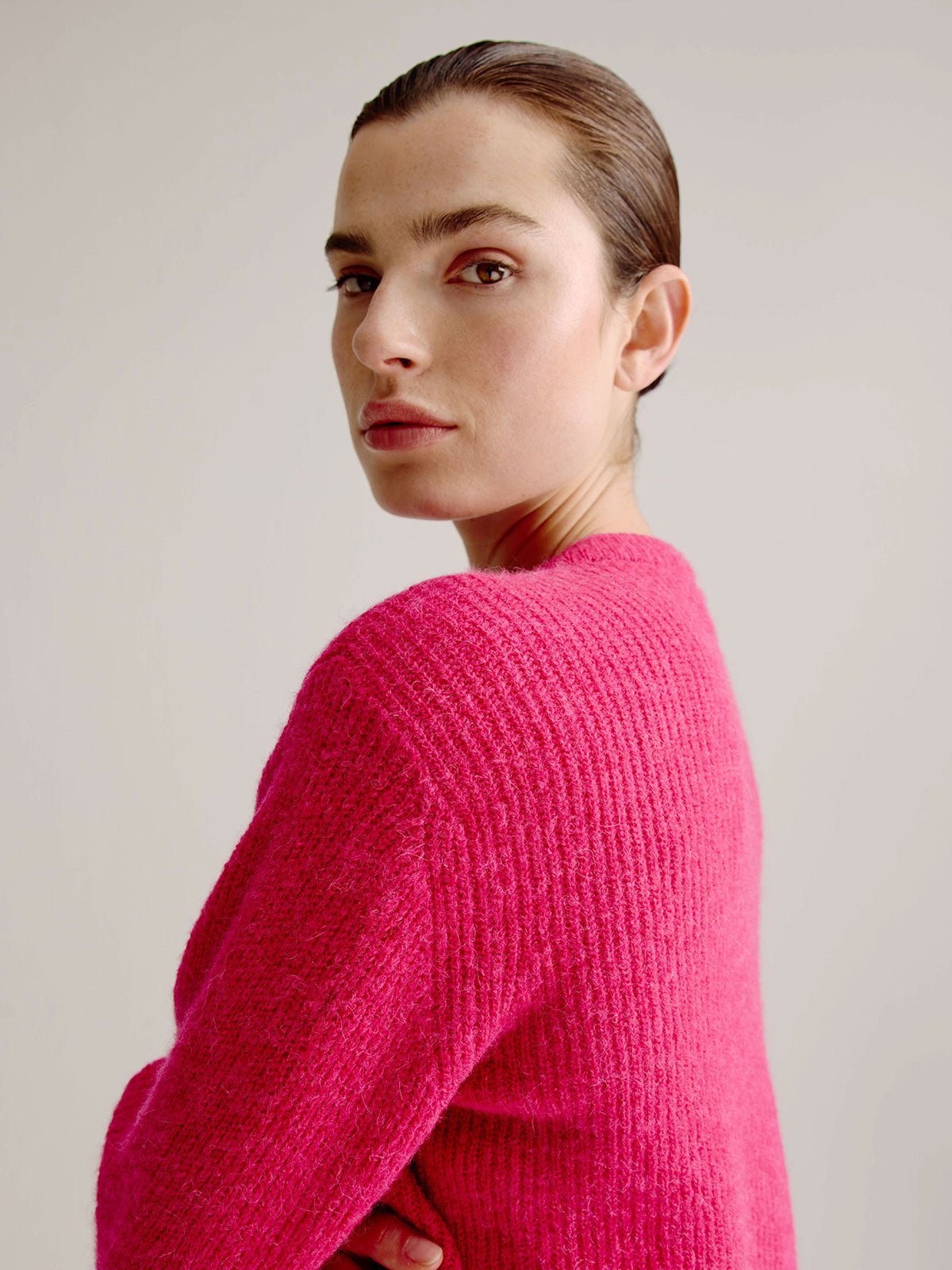 Laurine cardigan | Fuchsia