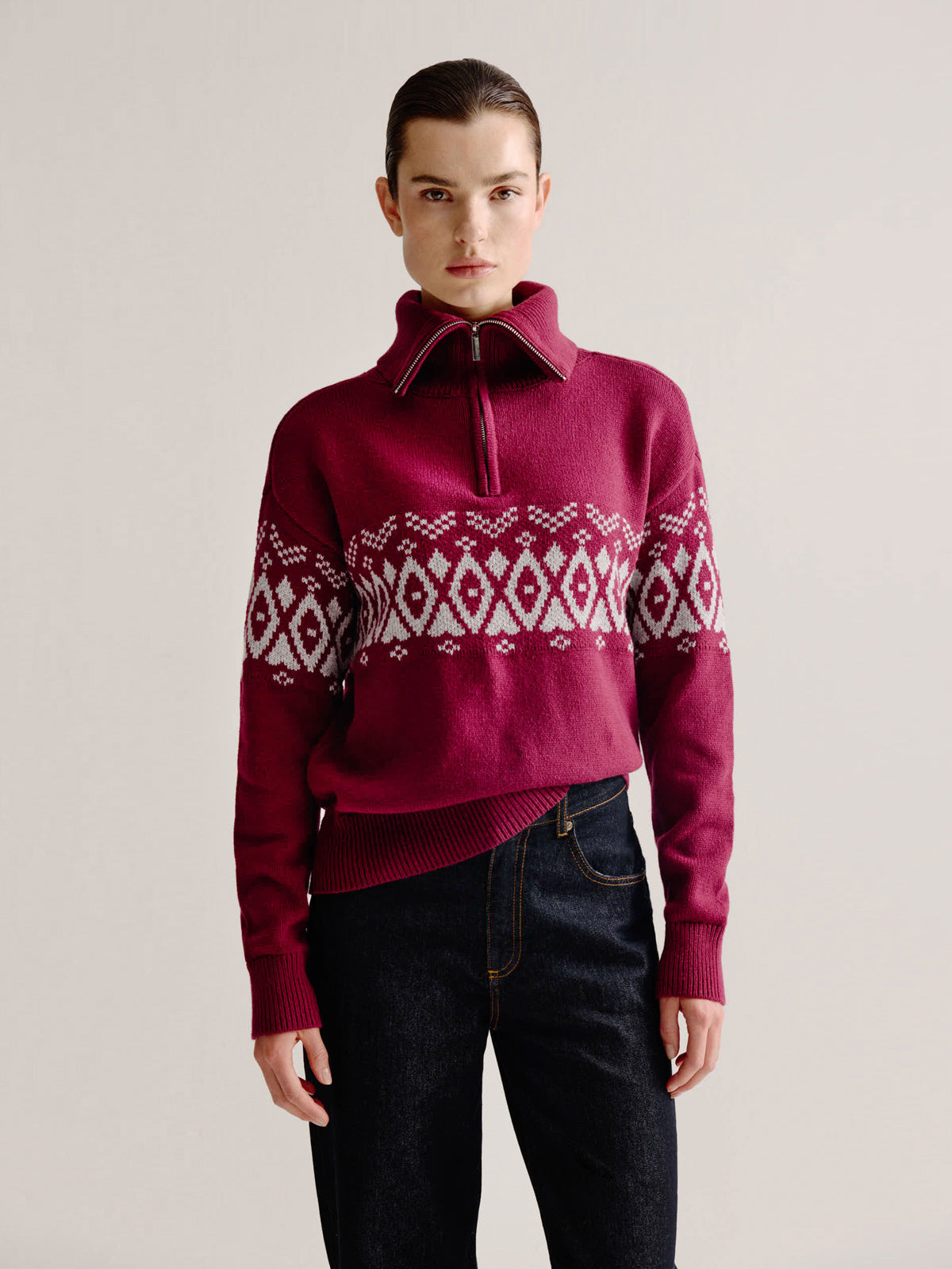 Lydia sweater | Grey print
