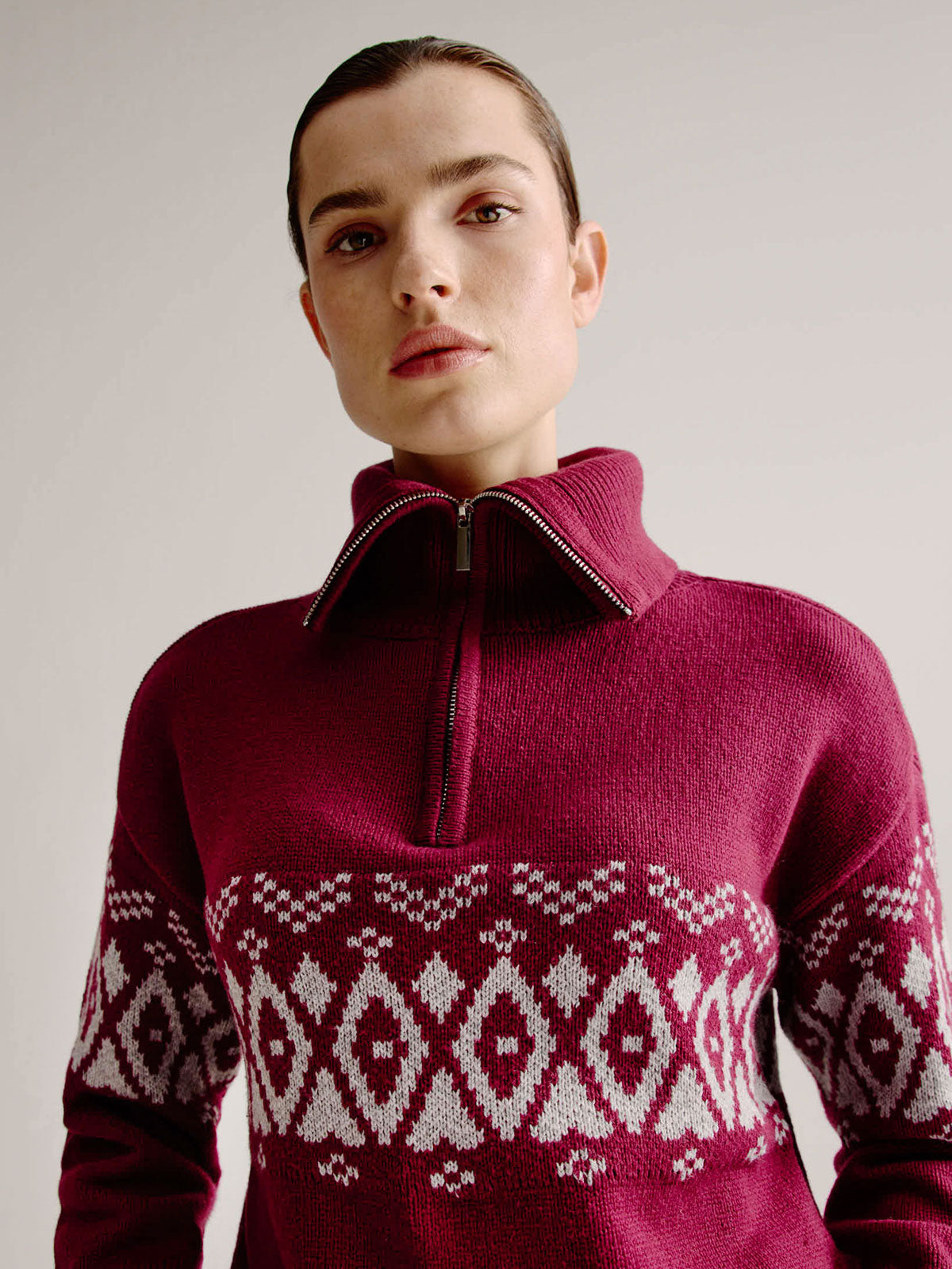 Lydia sweater | Grey print