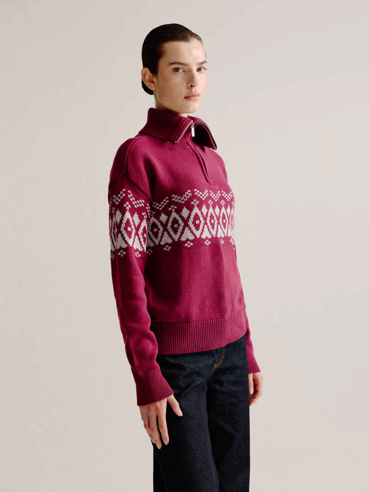 Lydia sweater | Grey print