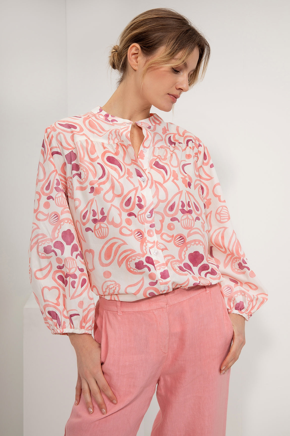Gwenny blouse | Beetlejuice print