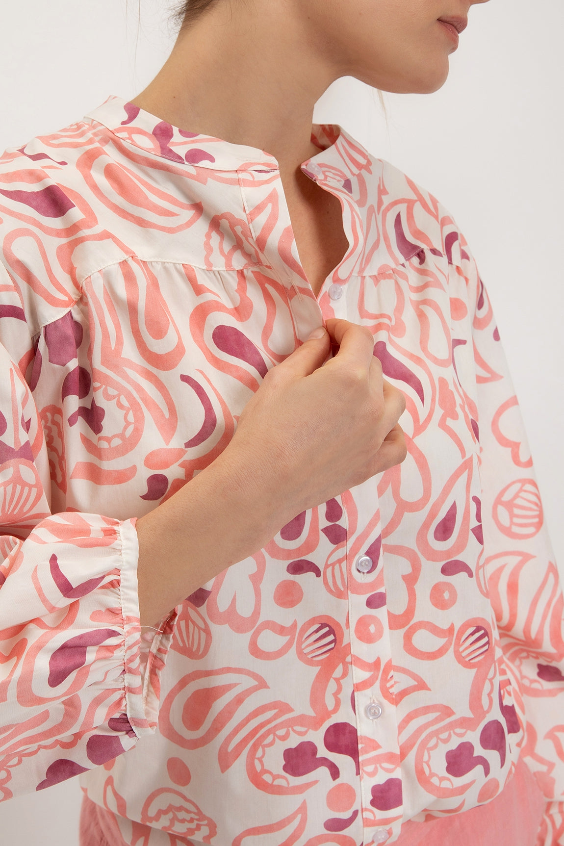 Gwenny blouse | Beetlejuice print