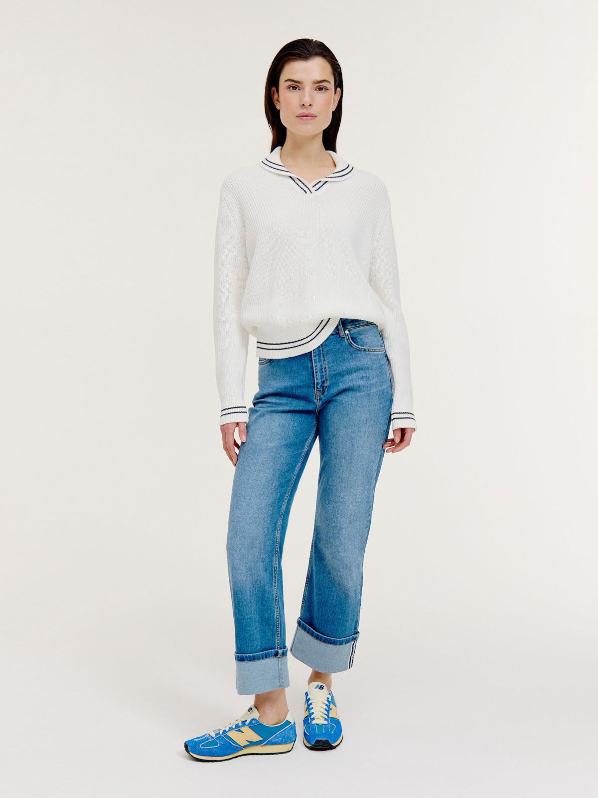 Benthe Pant | Mid Blue jeans