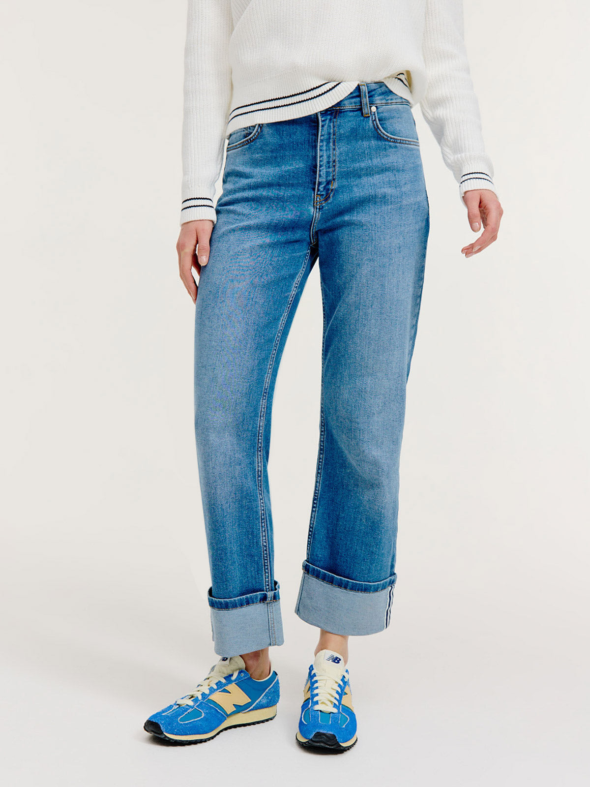 Benthe Pant | Mid Blue jeans