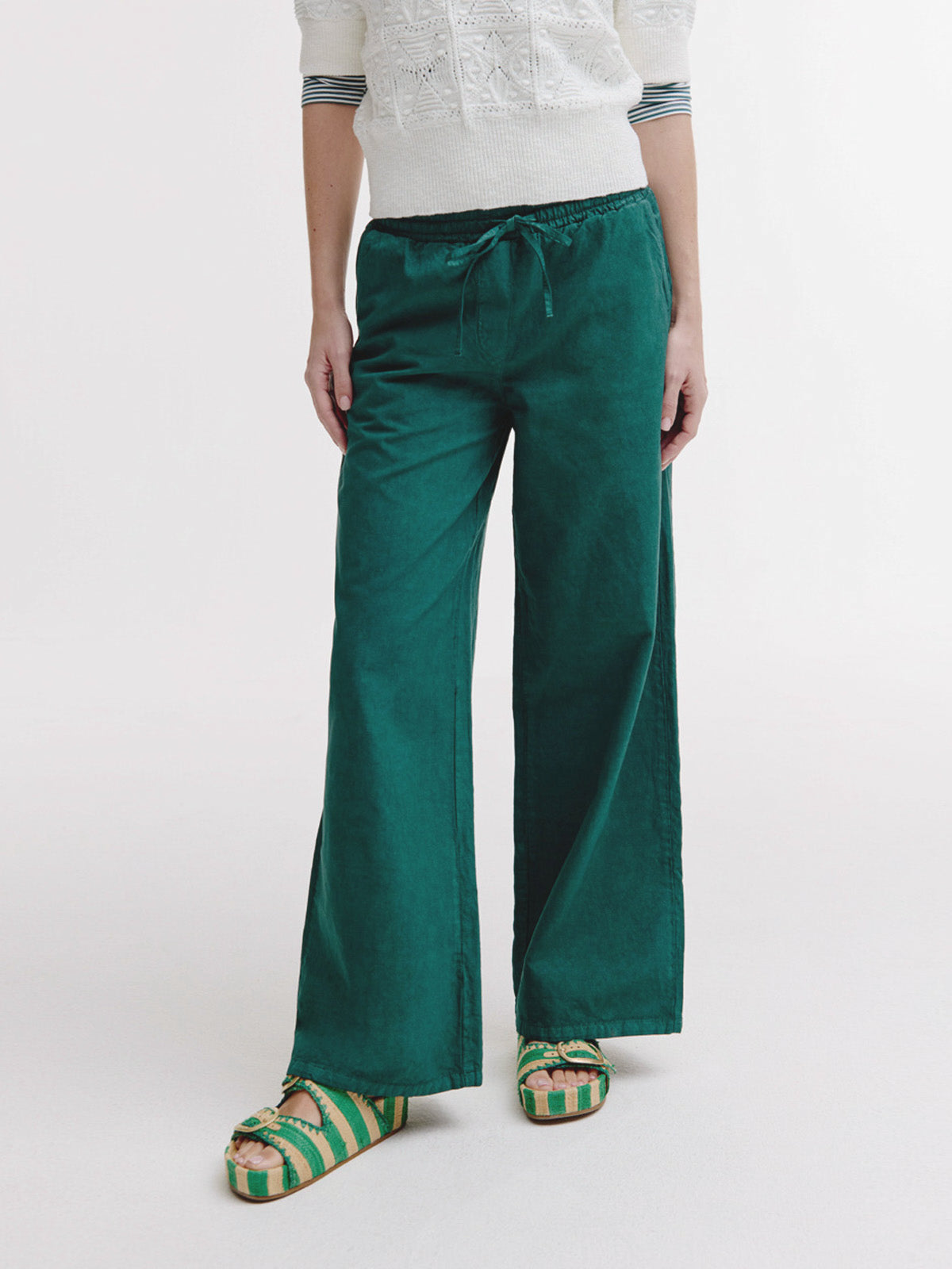 Basma Pant | Dark Green