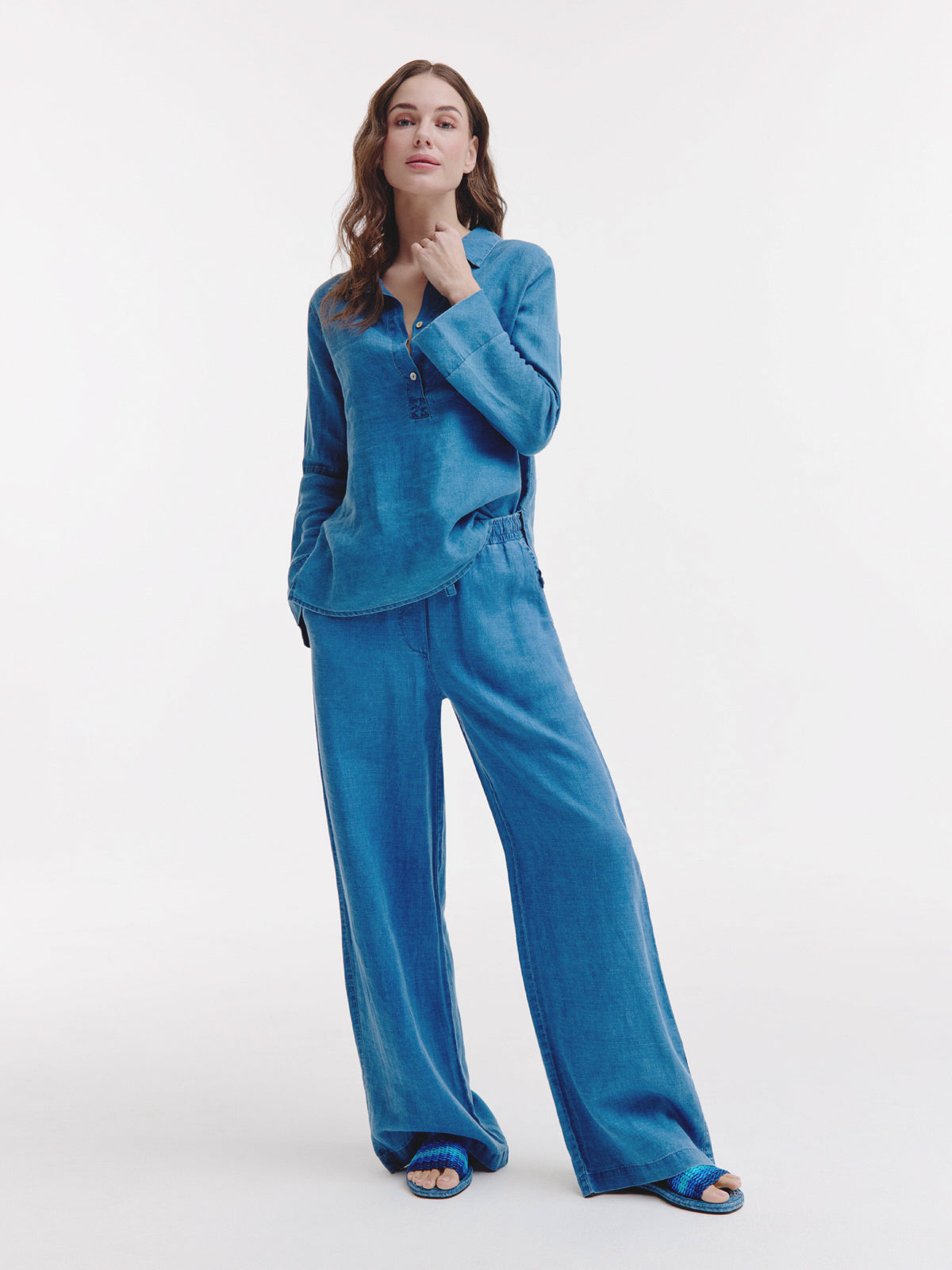 Basma Pant | Dark Indigo