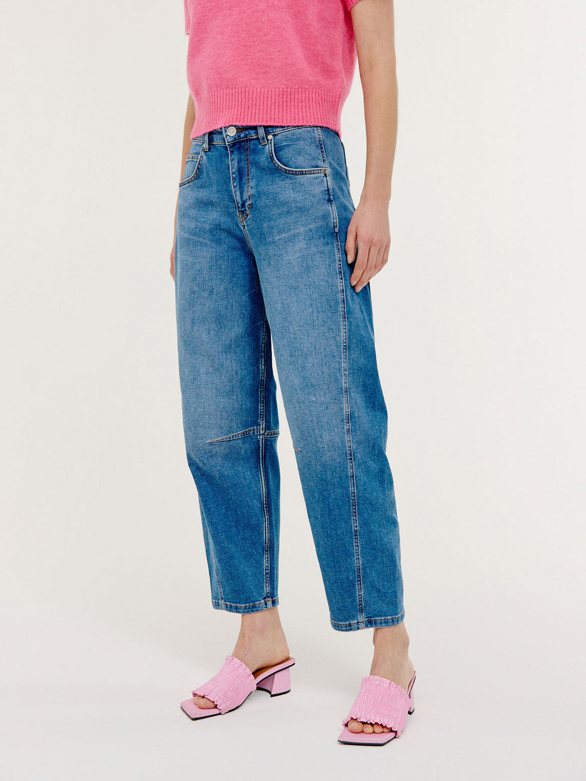 Basile Pant | Mid Blue jeans