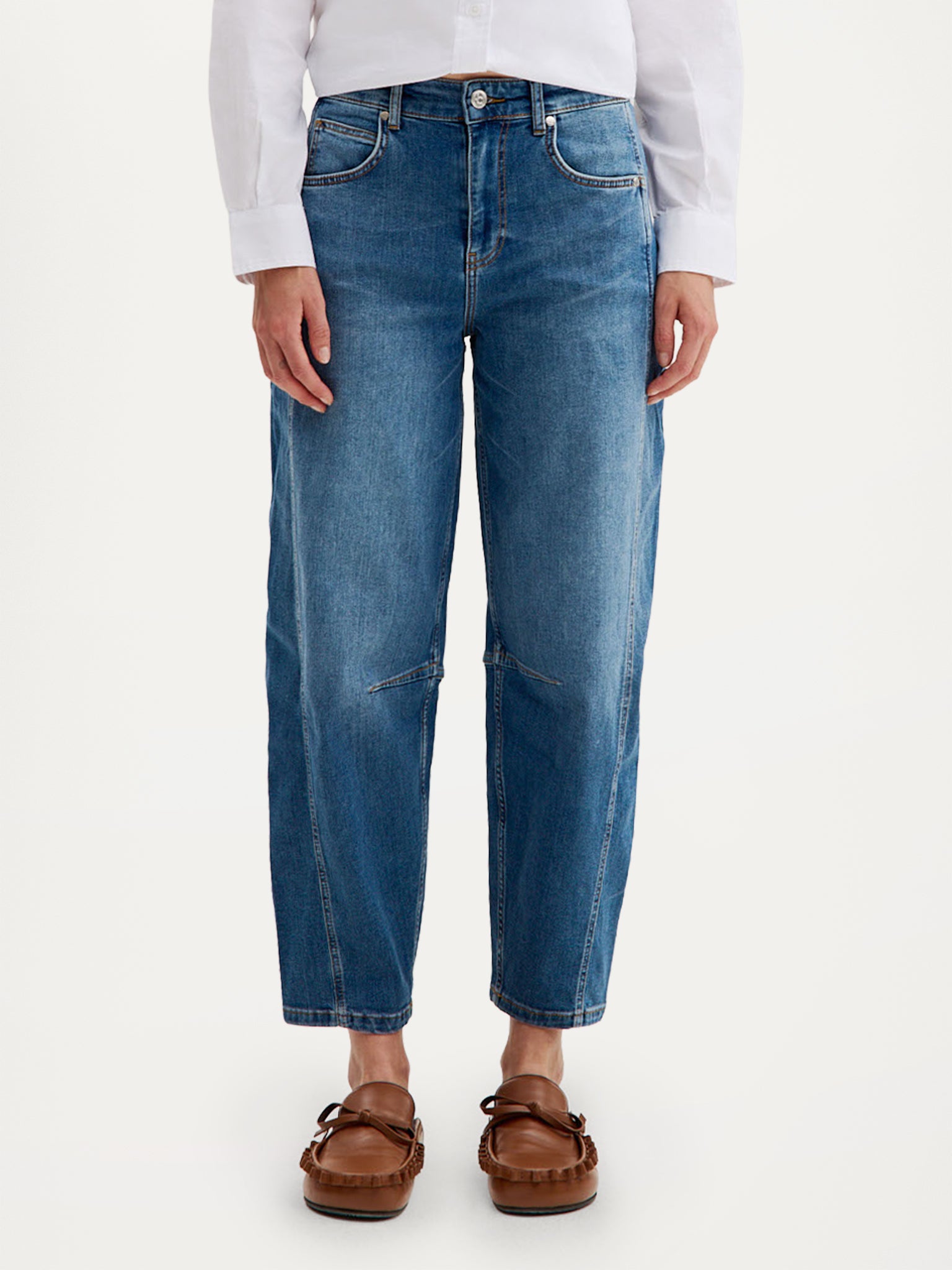 Basile Pant | Mid Blue jeans