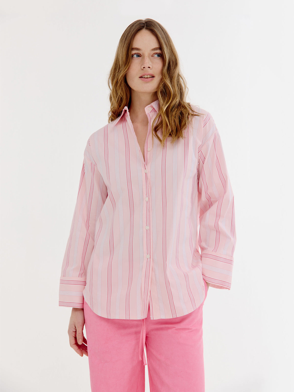 Bastian Blouse | Light Pink stripe