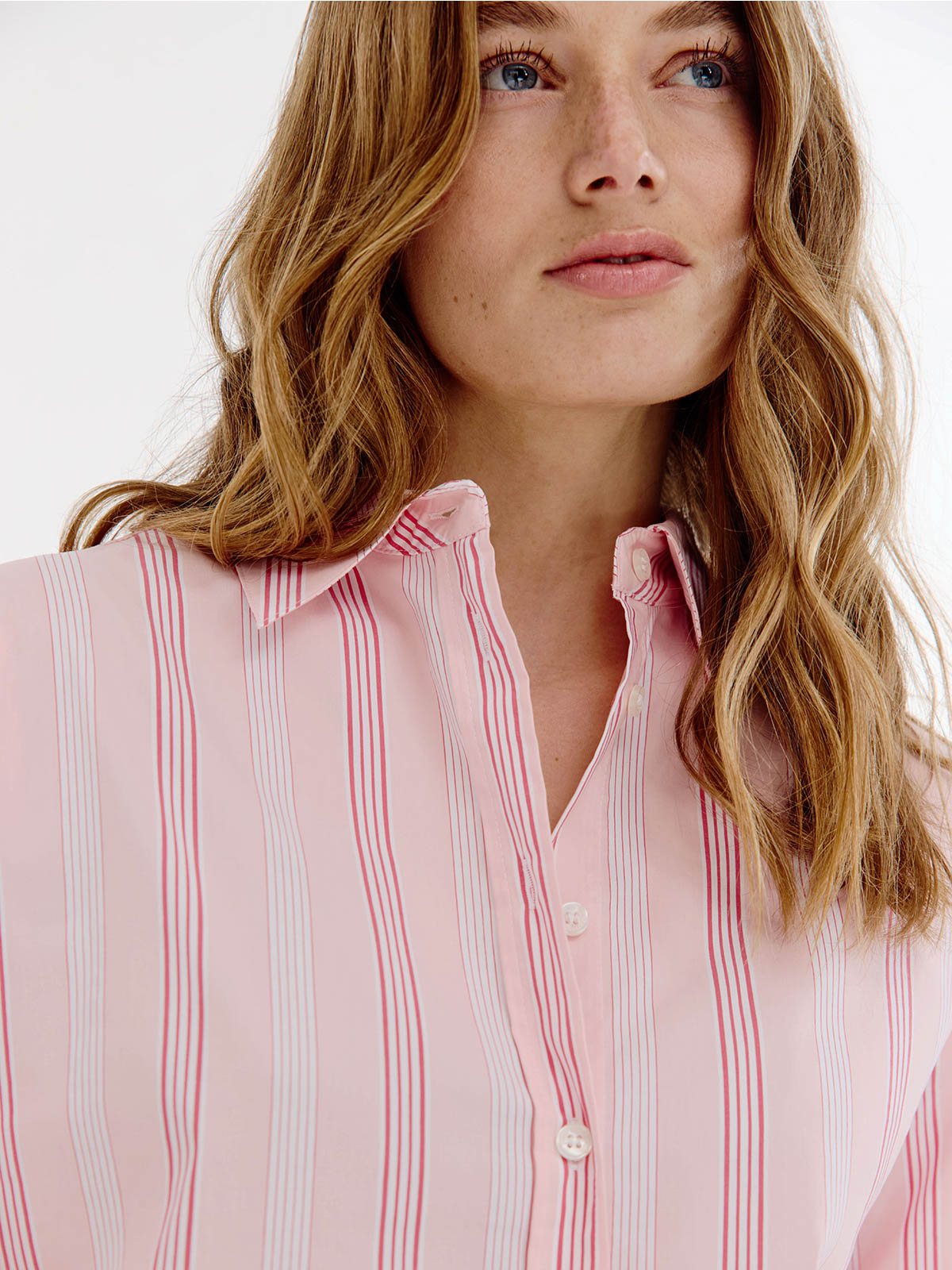 Bastian Blouse | Light Pink stripe