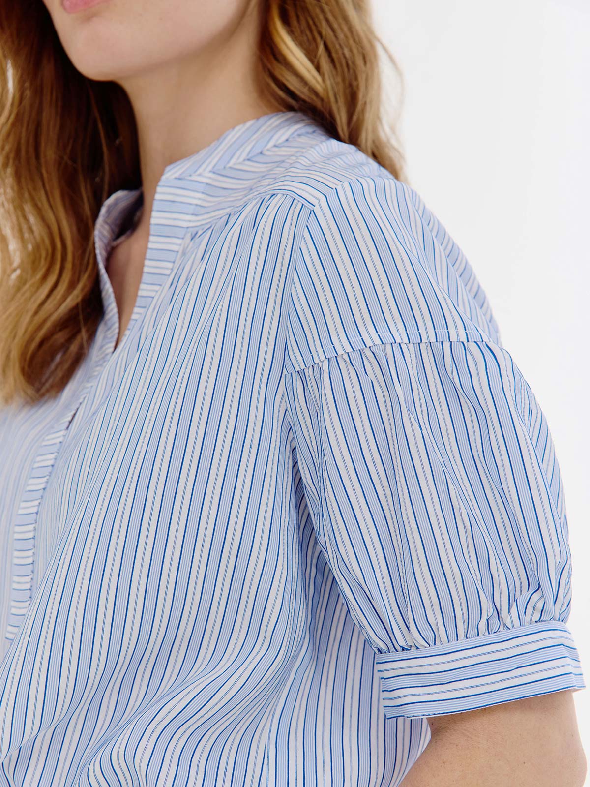 Bregje Blouse | Light Blue stripe