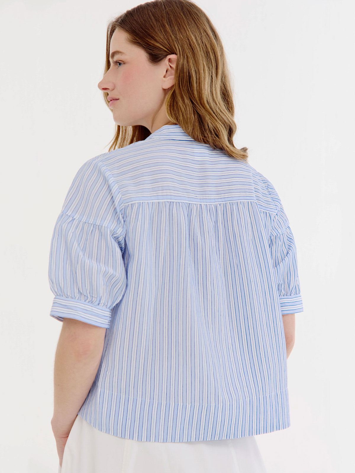 Bregje Blouse | Light Blue stripe