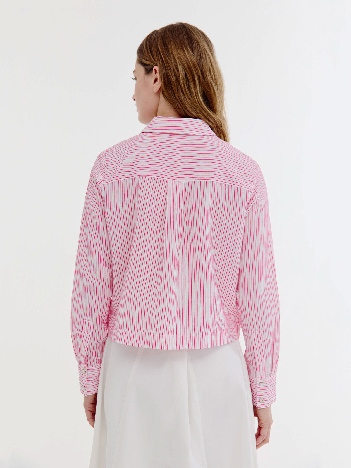 Boaz Blouse | Light Pink stripe