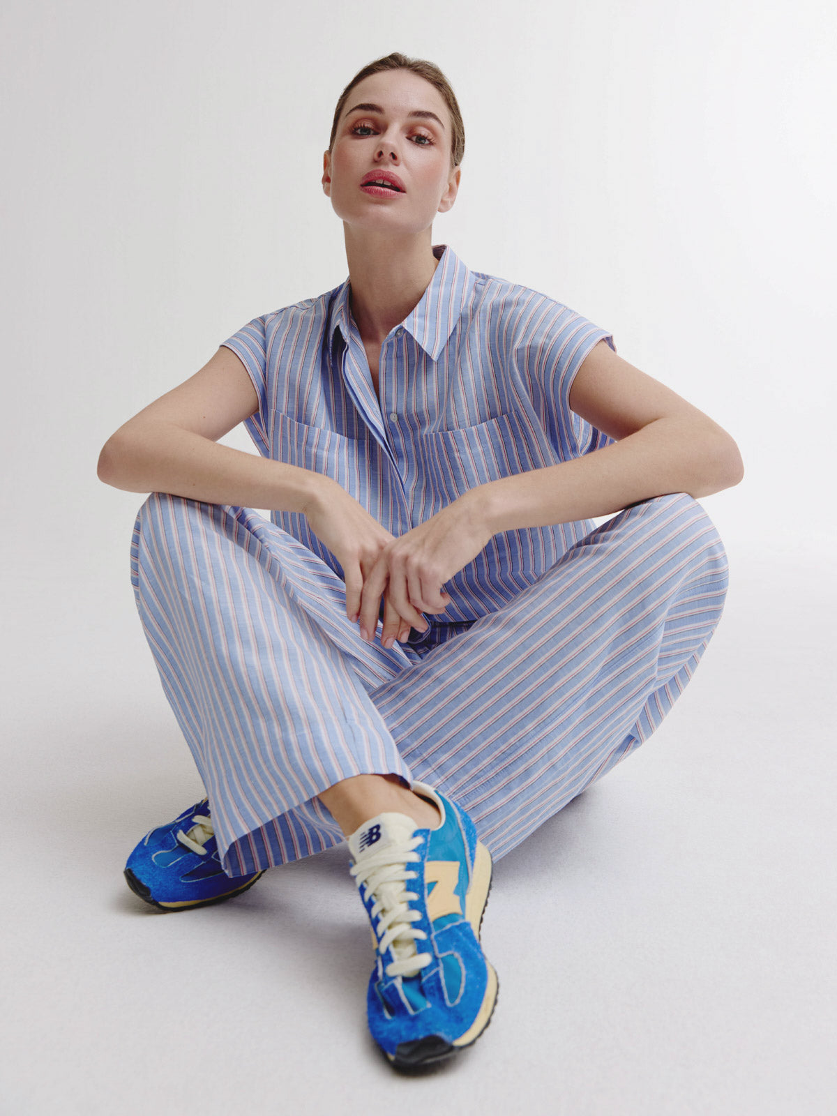 Barndon Blouse | Light Blue stripe