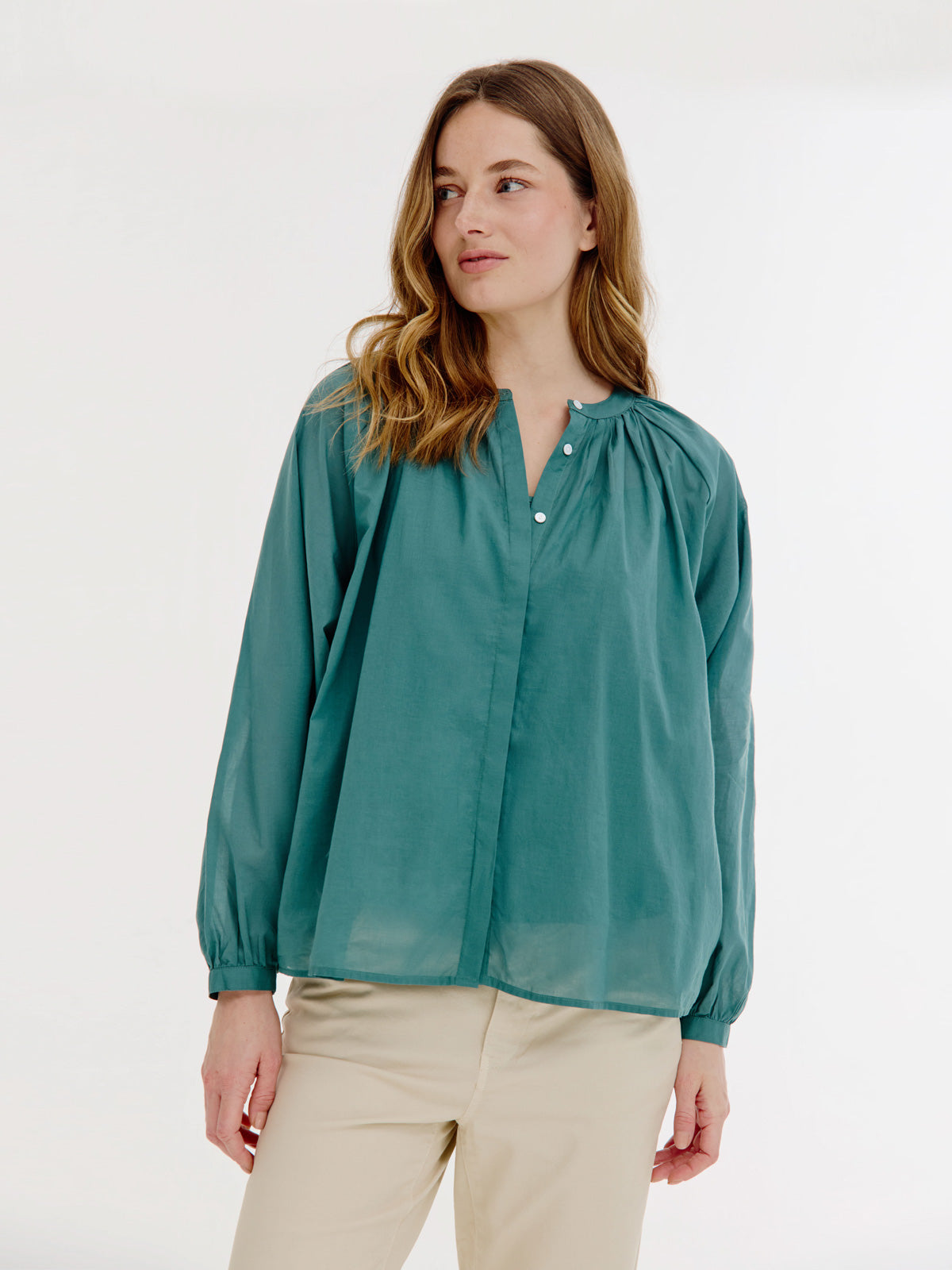 Brooklynn Blouse | Dark Green