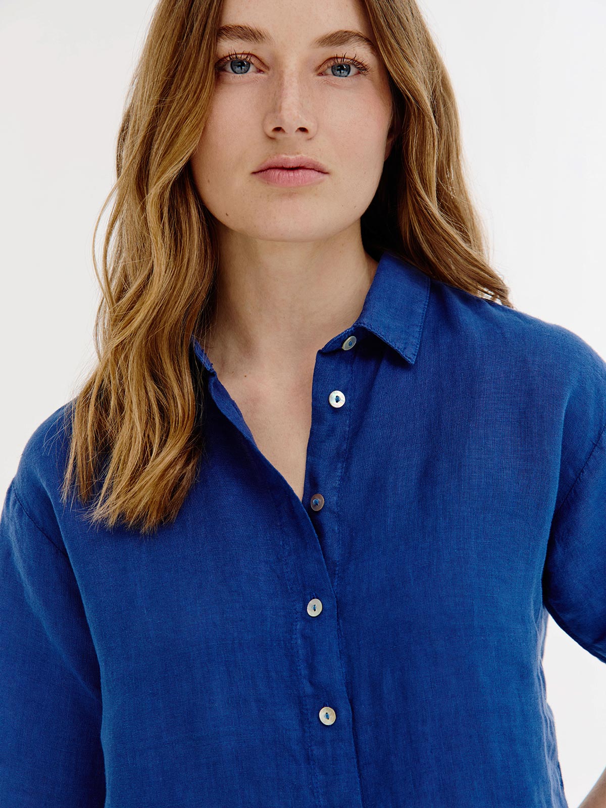 Bertha Blouse | Indigo