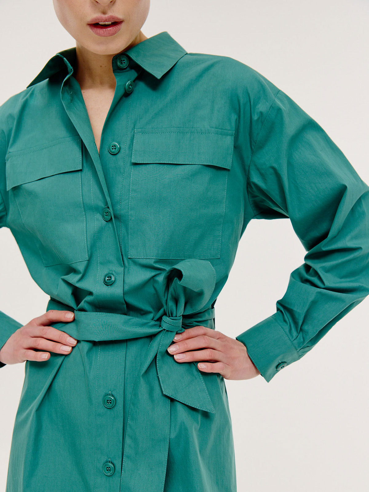 Brien Dress | Dark Green