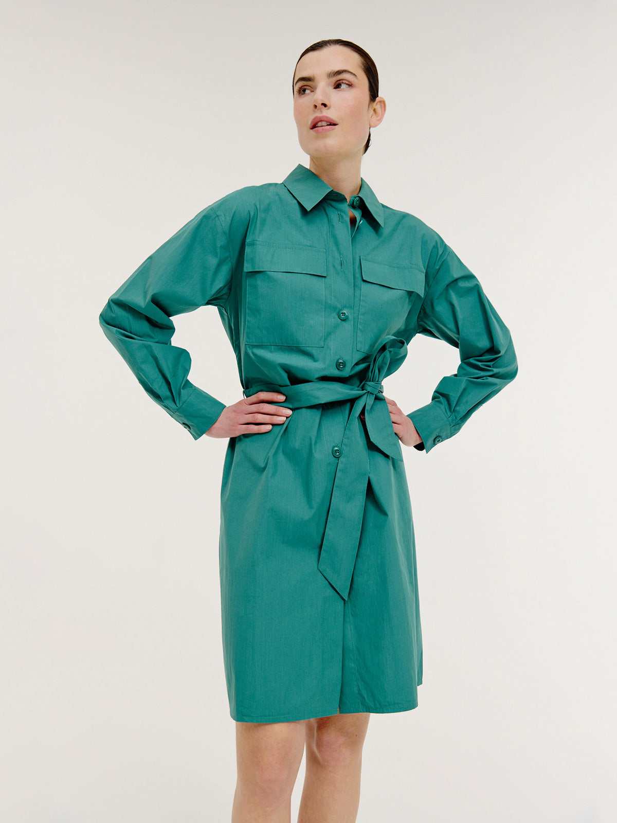 Brien Dress | Dark Green