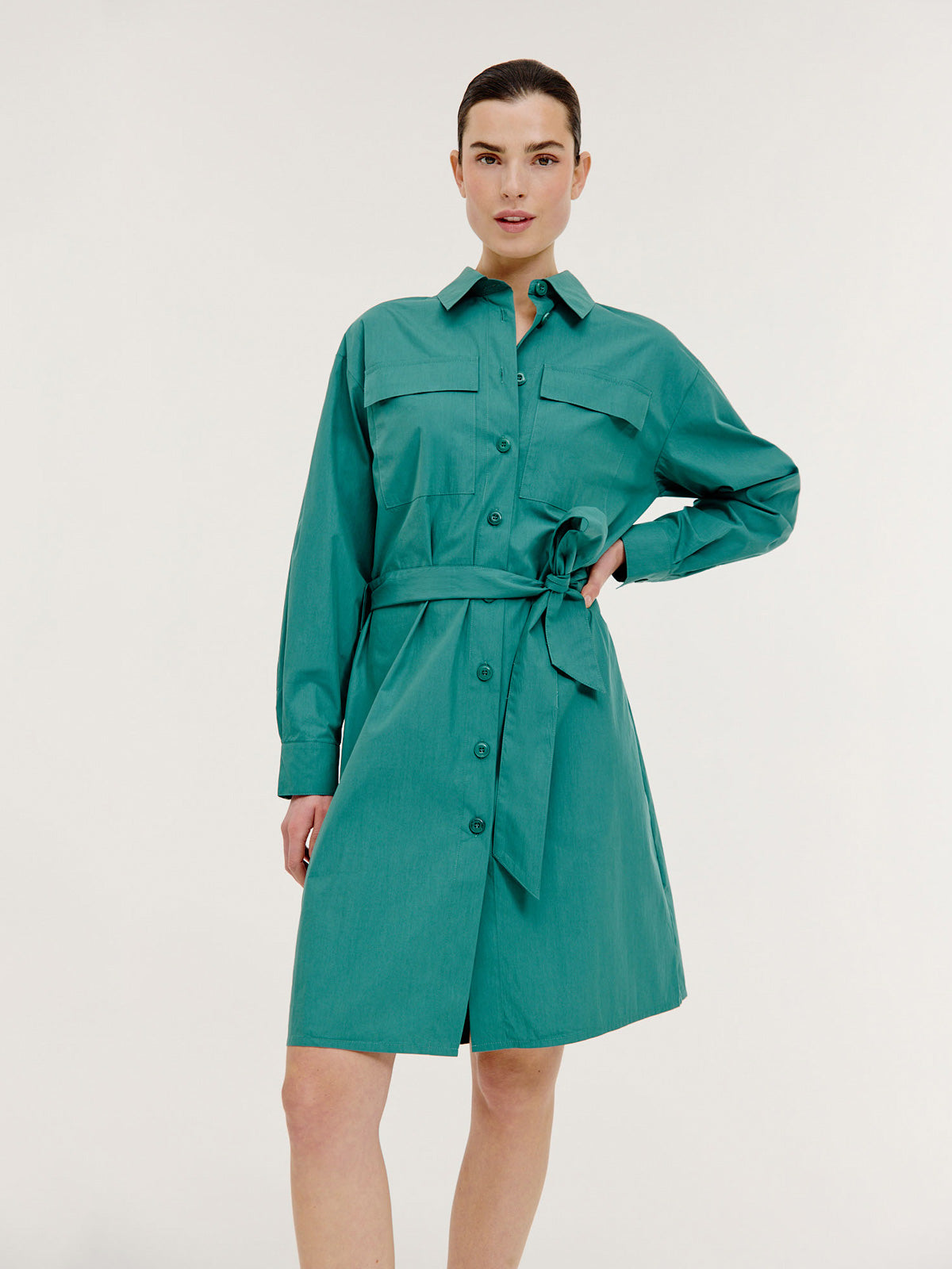 Brien Dress | Dark Green