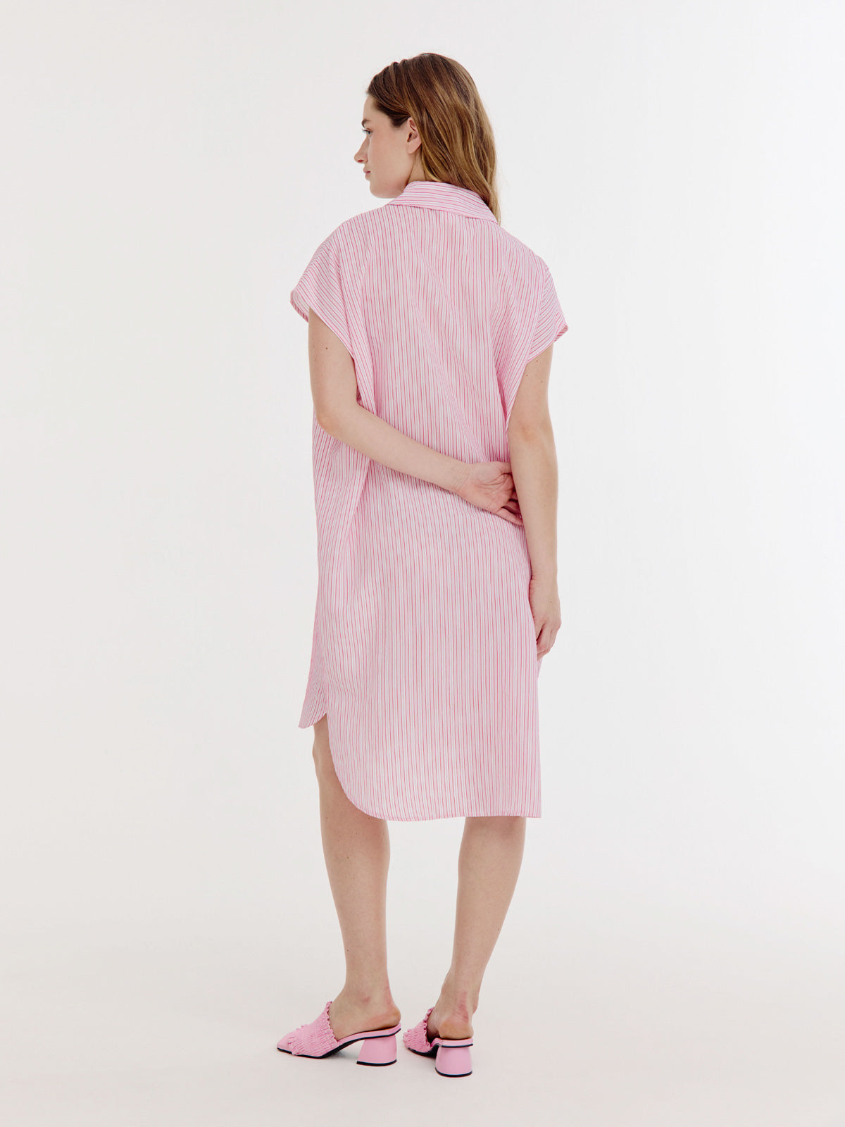 Bree Dress | Light Pink stripe
