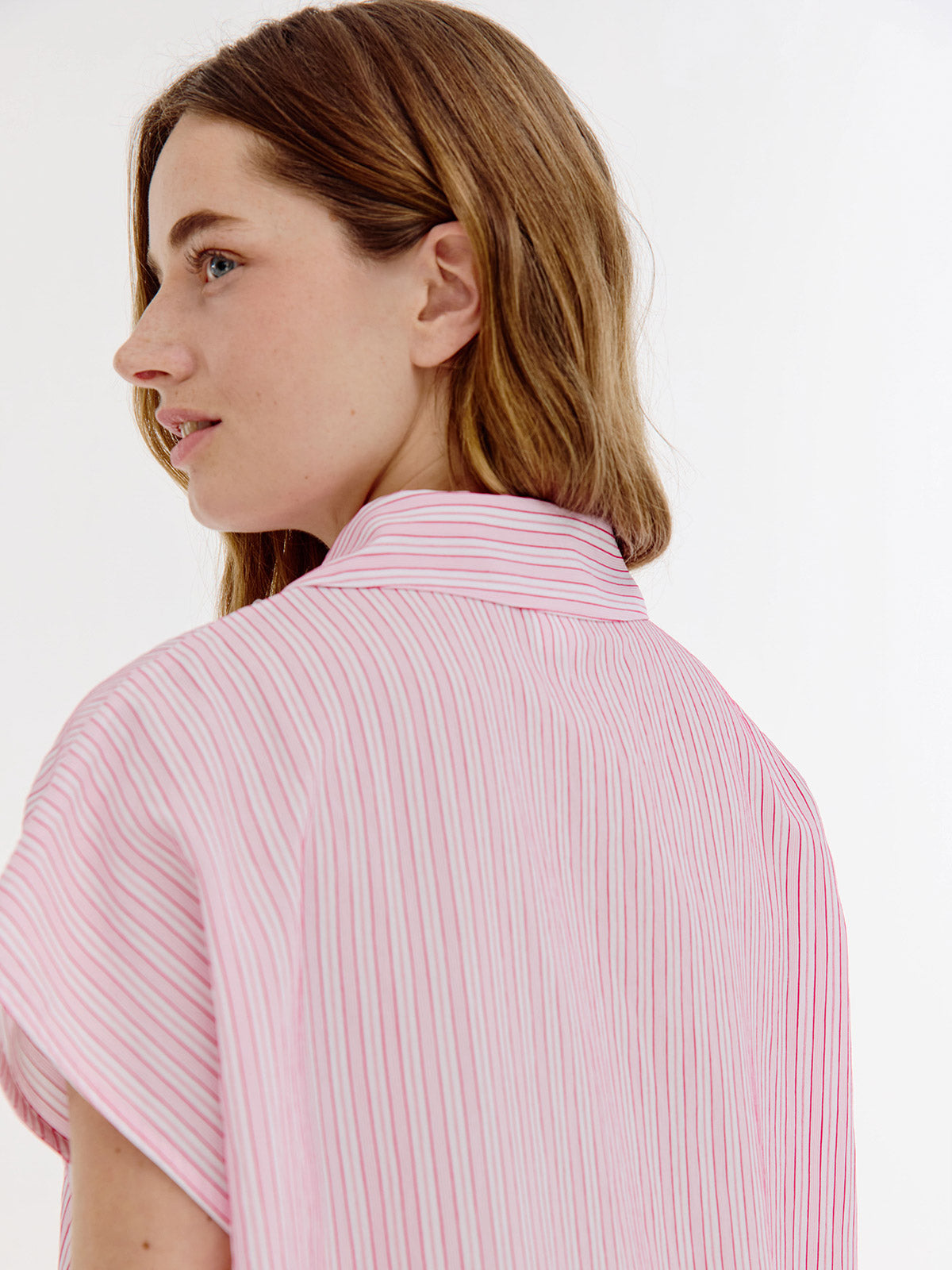 Bree Dress | Light Pink stripe