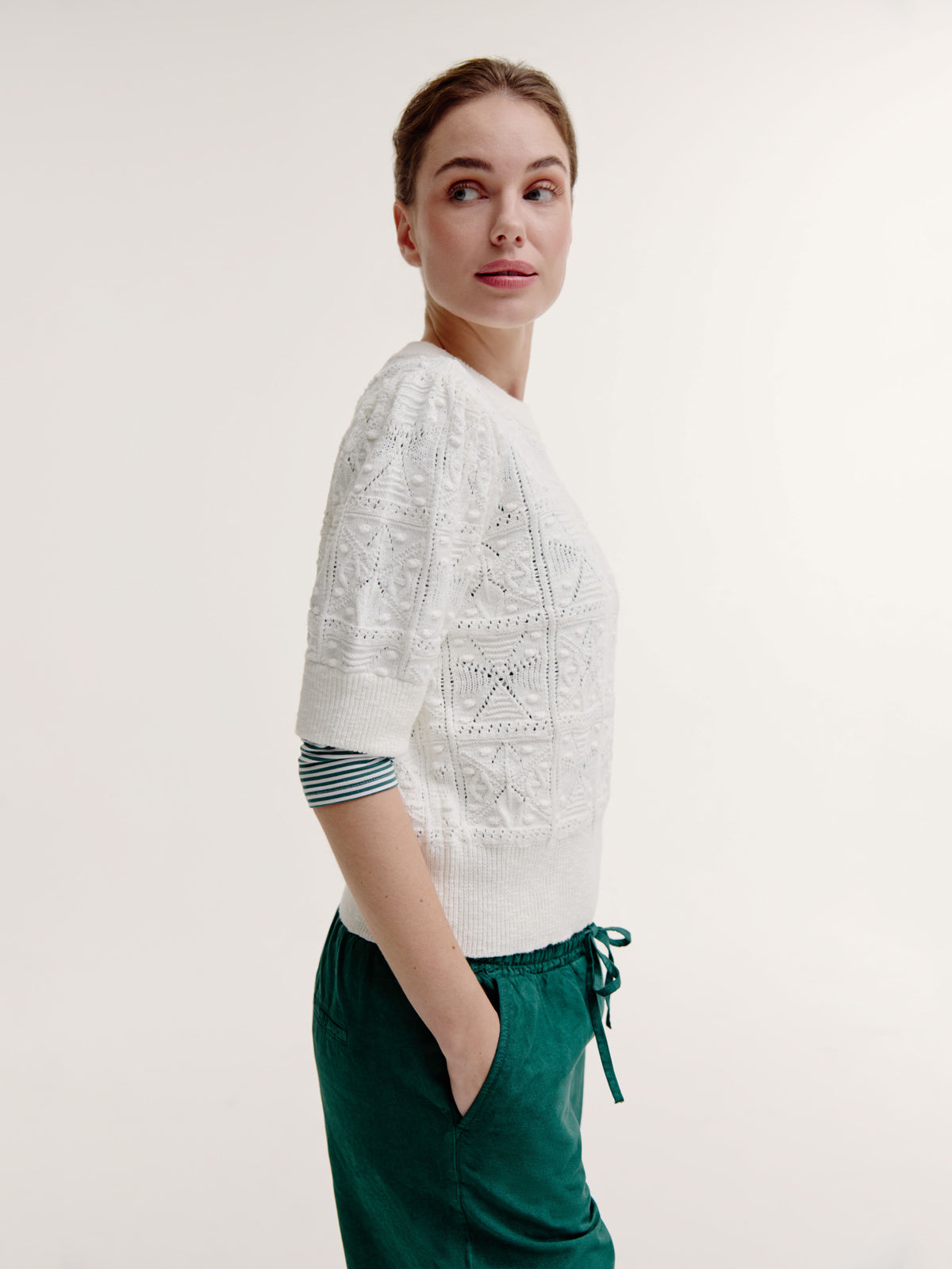 Dieuwertje Sweater | White