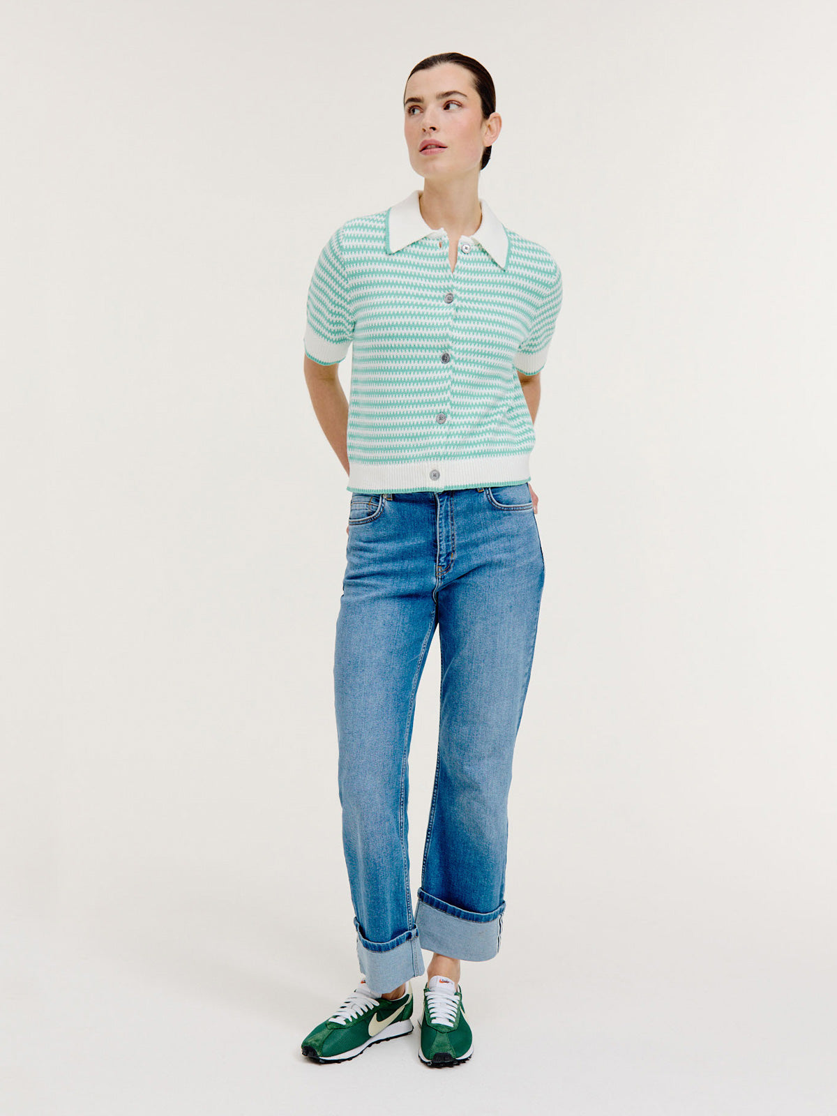 Basha Cardigan | Wasabi Green