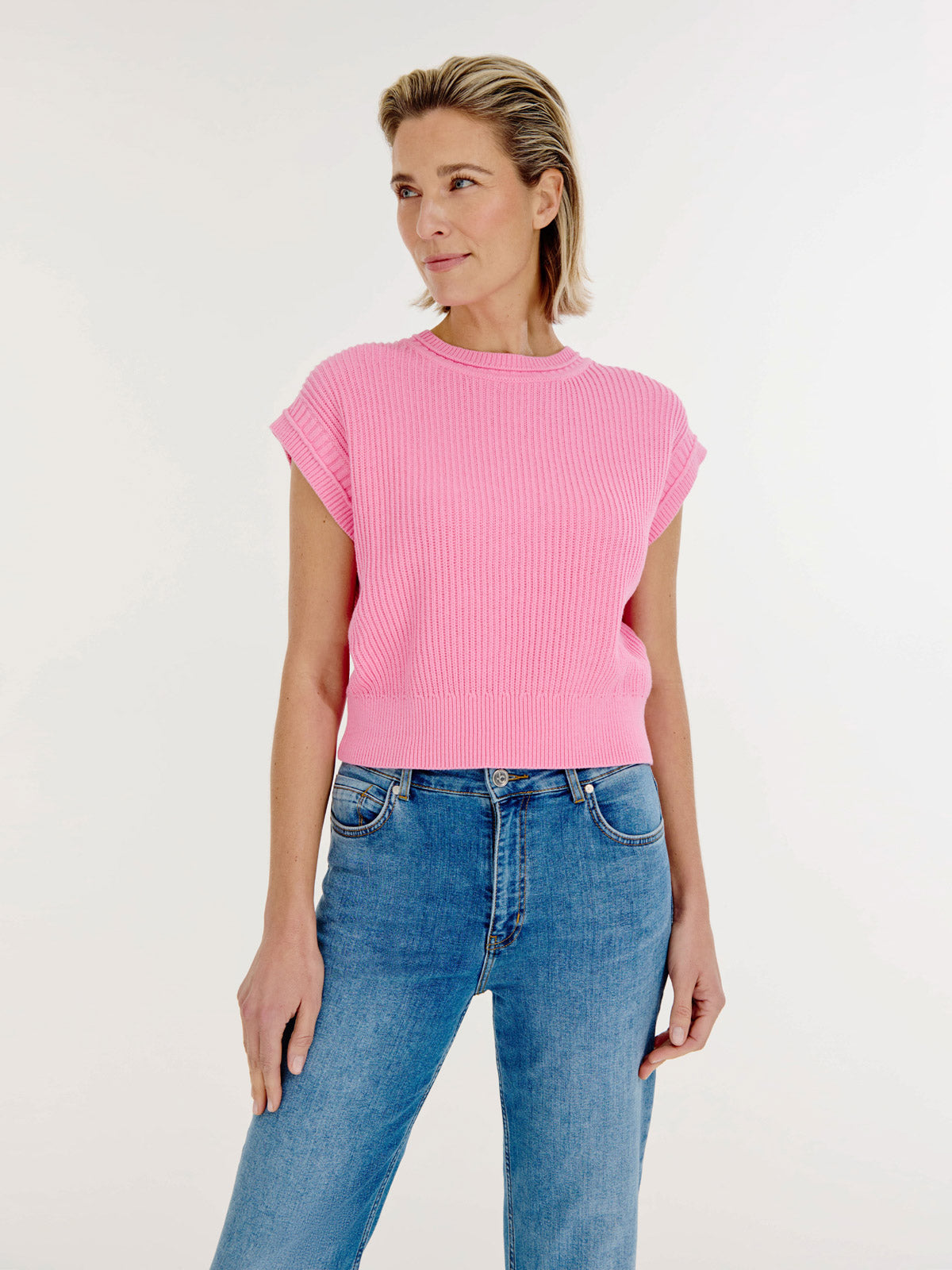 Bailee Sweater | Bubblegum