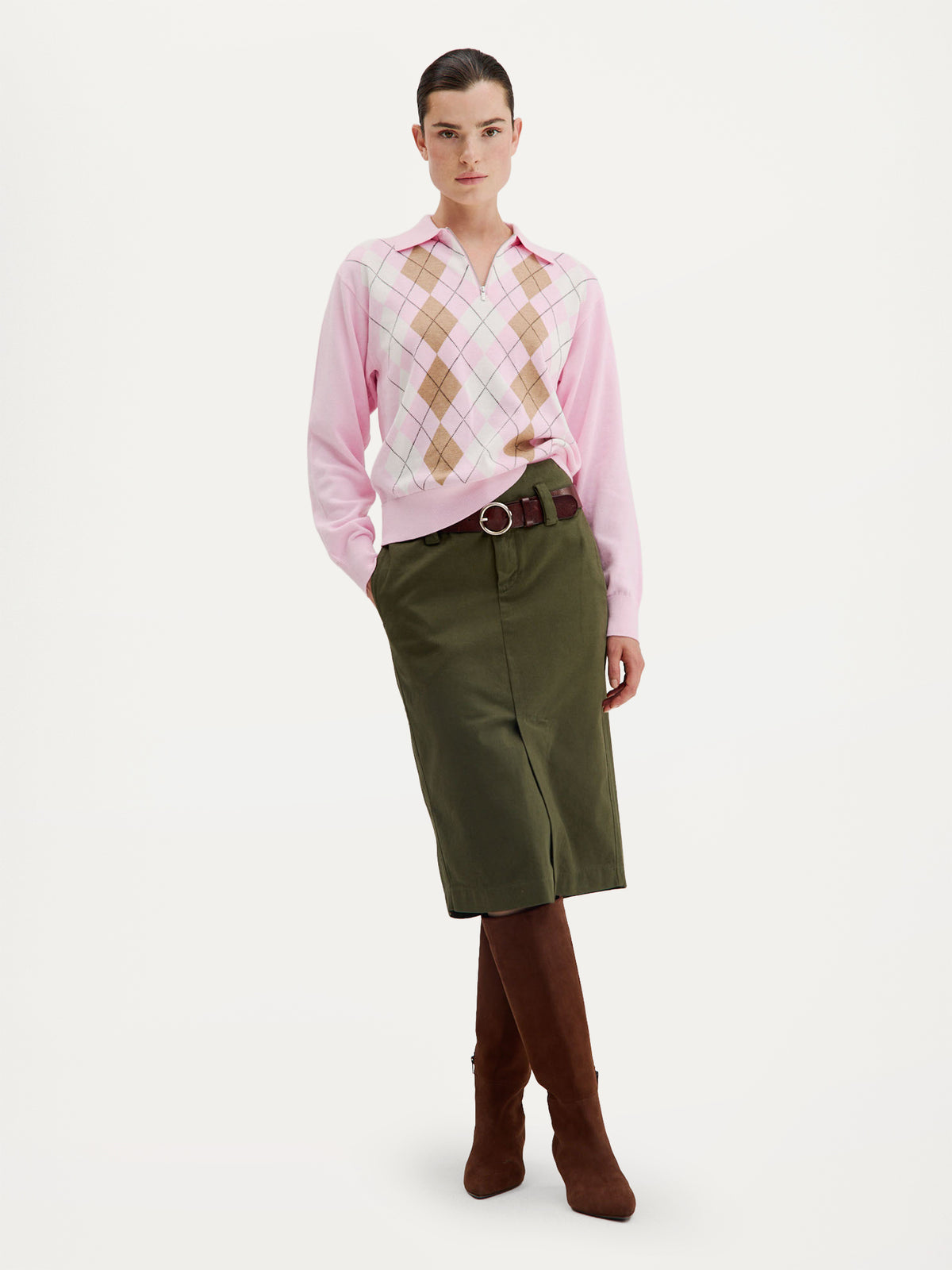 Carlee Skirt | Moss Green