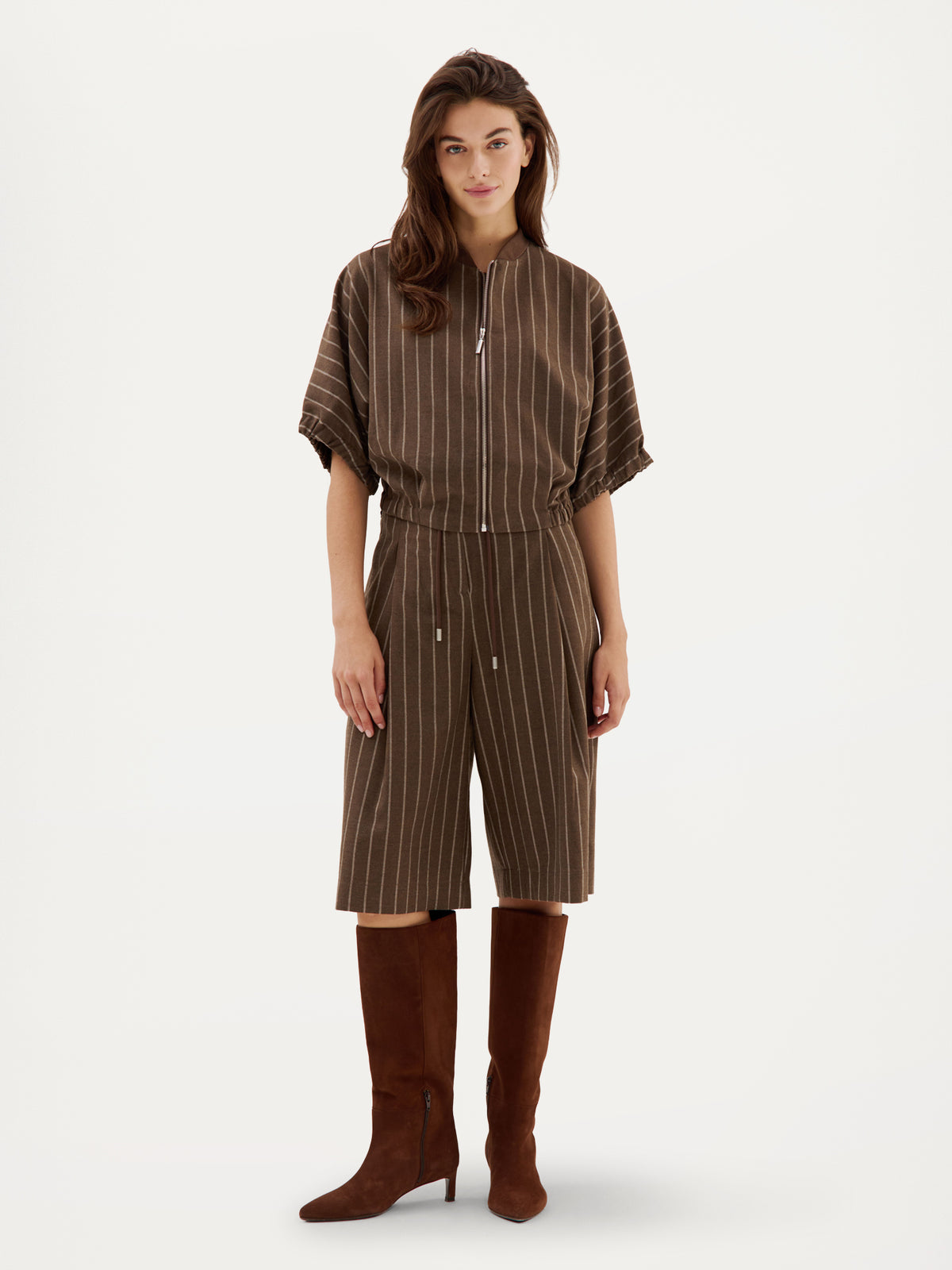 Camden Pant | Brown stripe