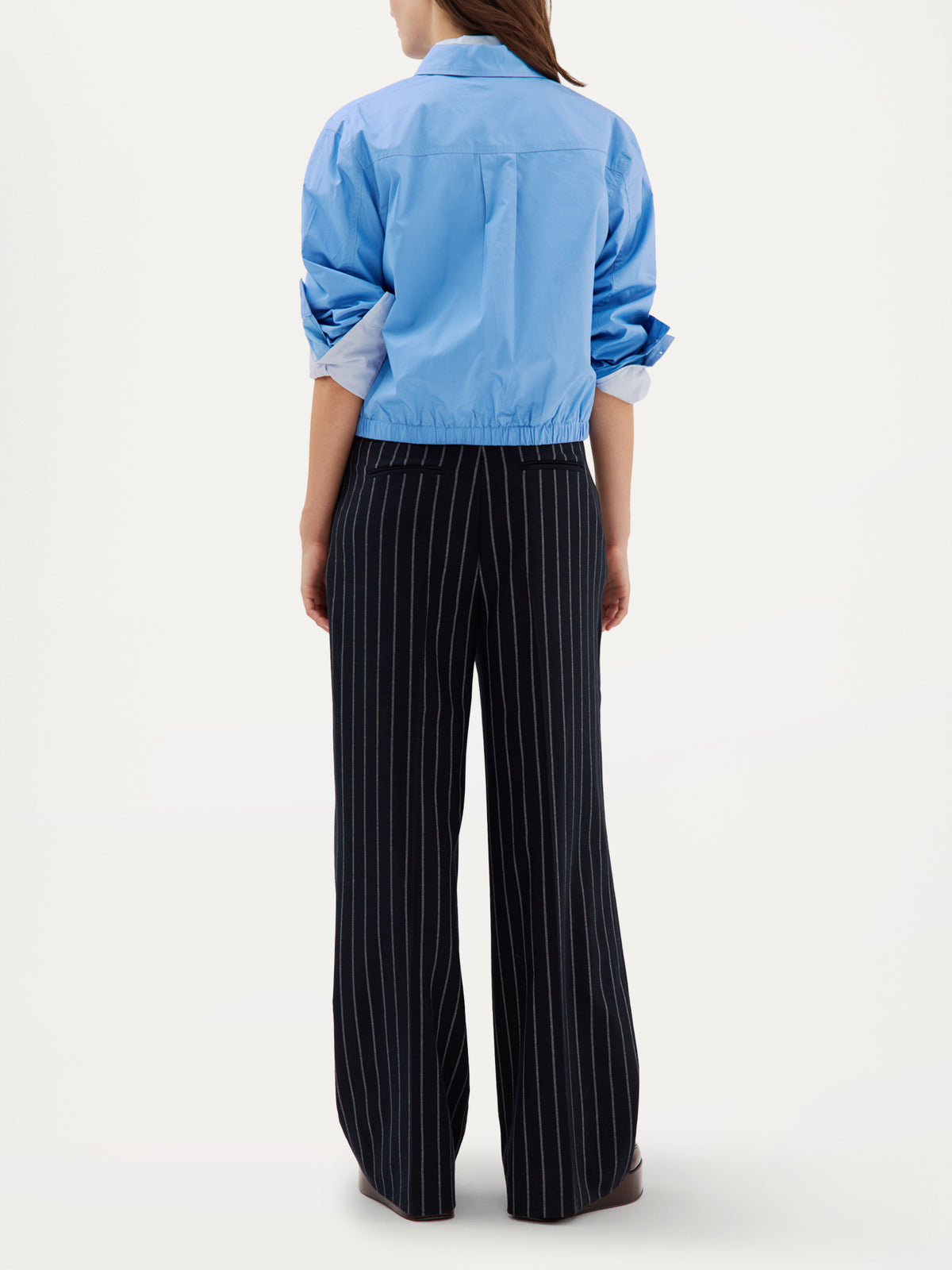 Clio Pant | Navy stripe