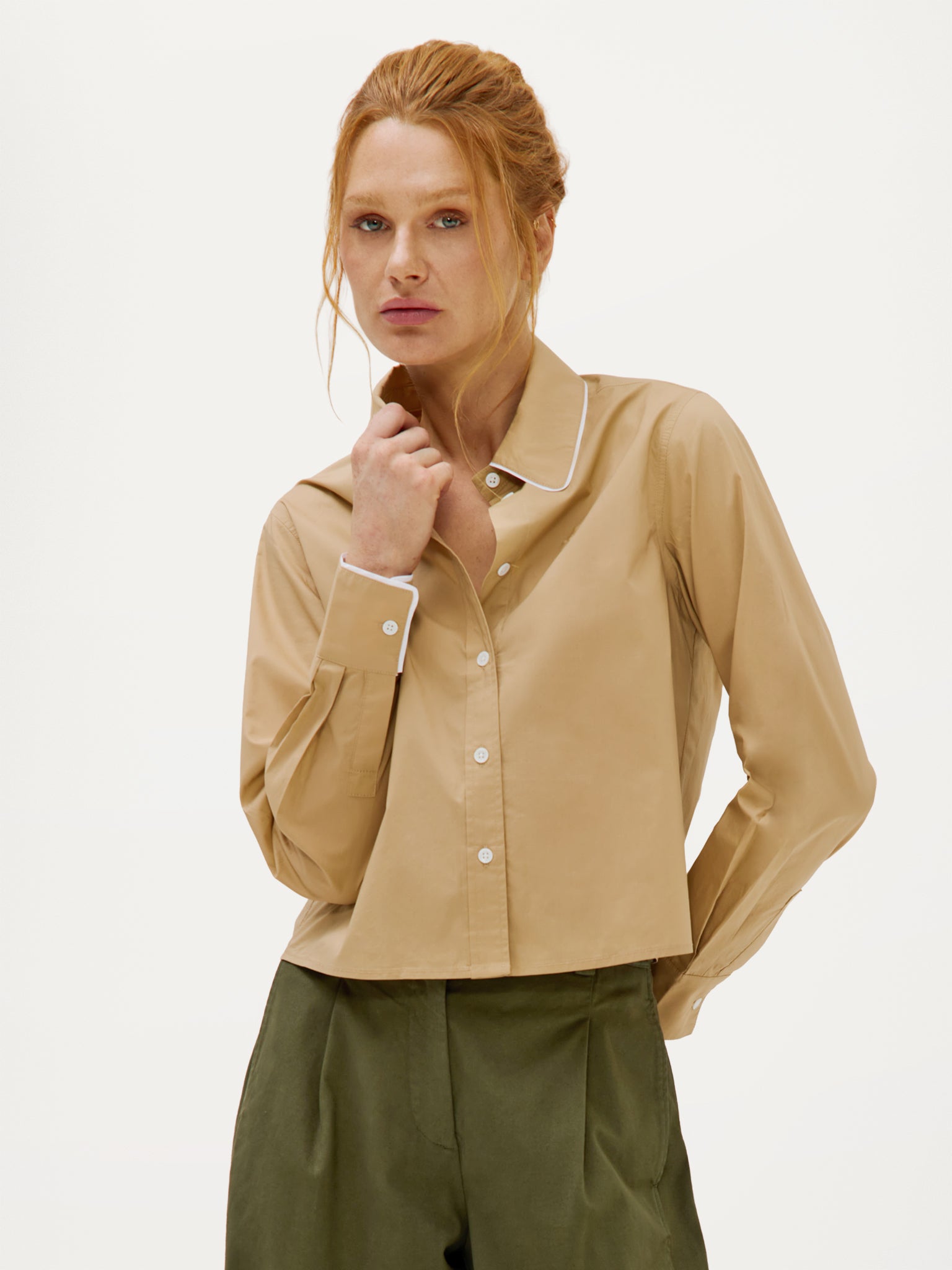 Camila Blouse | Camel