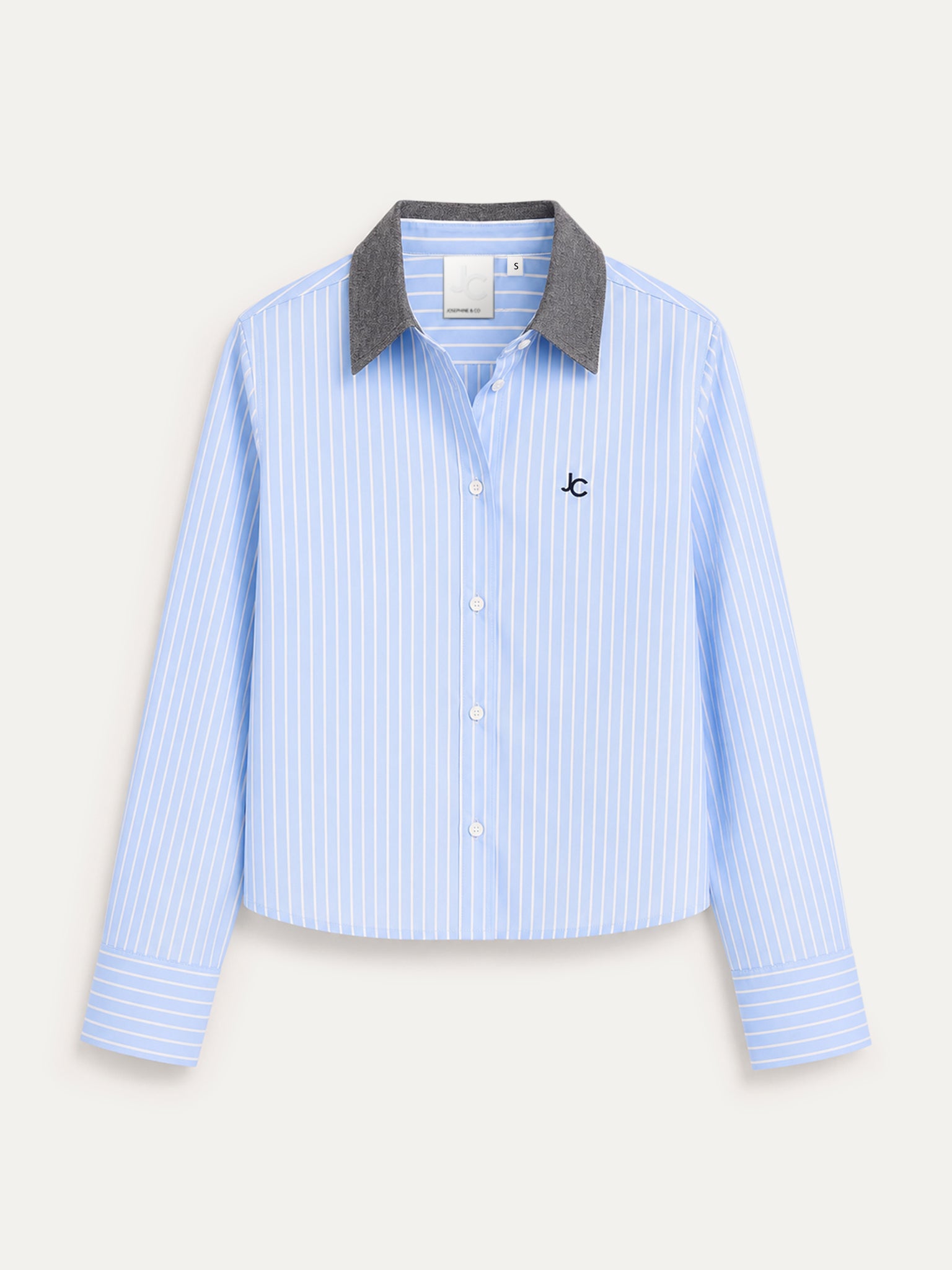 Casey Blouse | Light Blue stripe