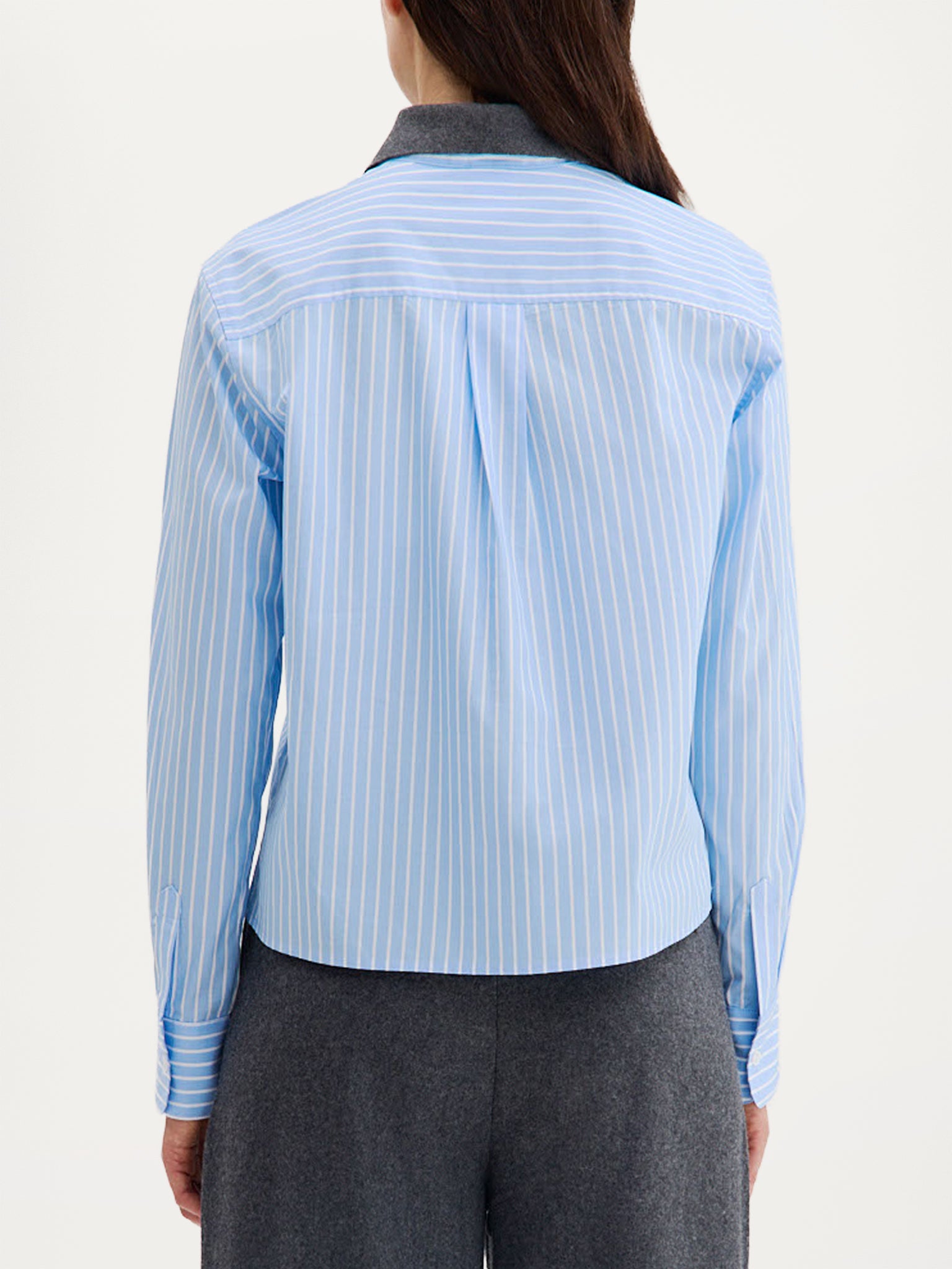 Casey Blouse | Light Blue stripe