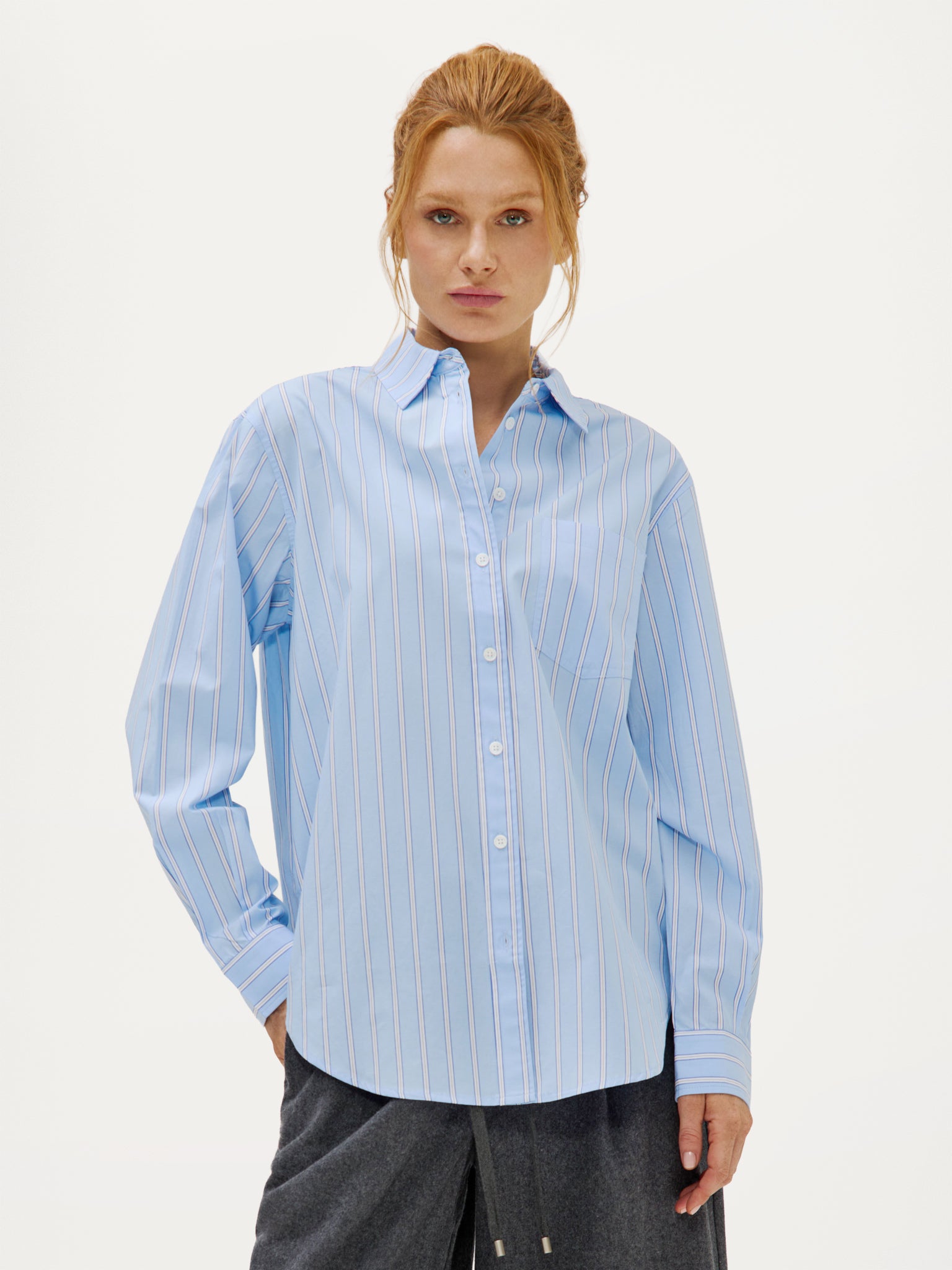 Cass Blouse | Light Blue
