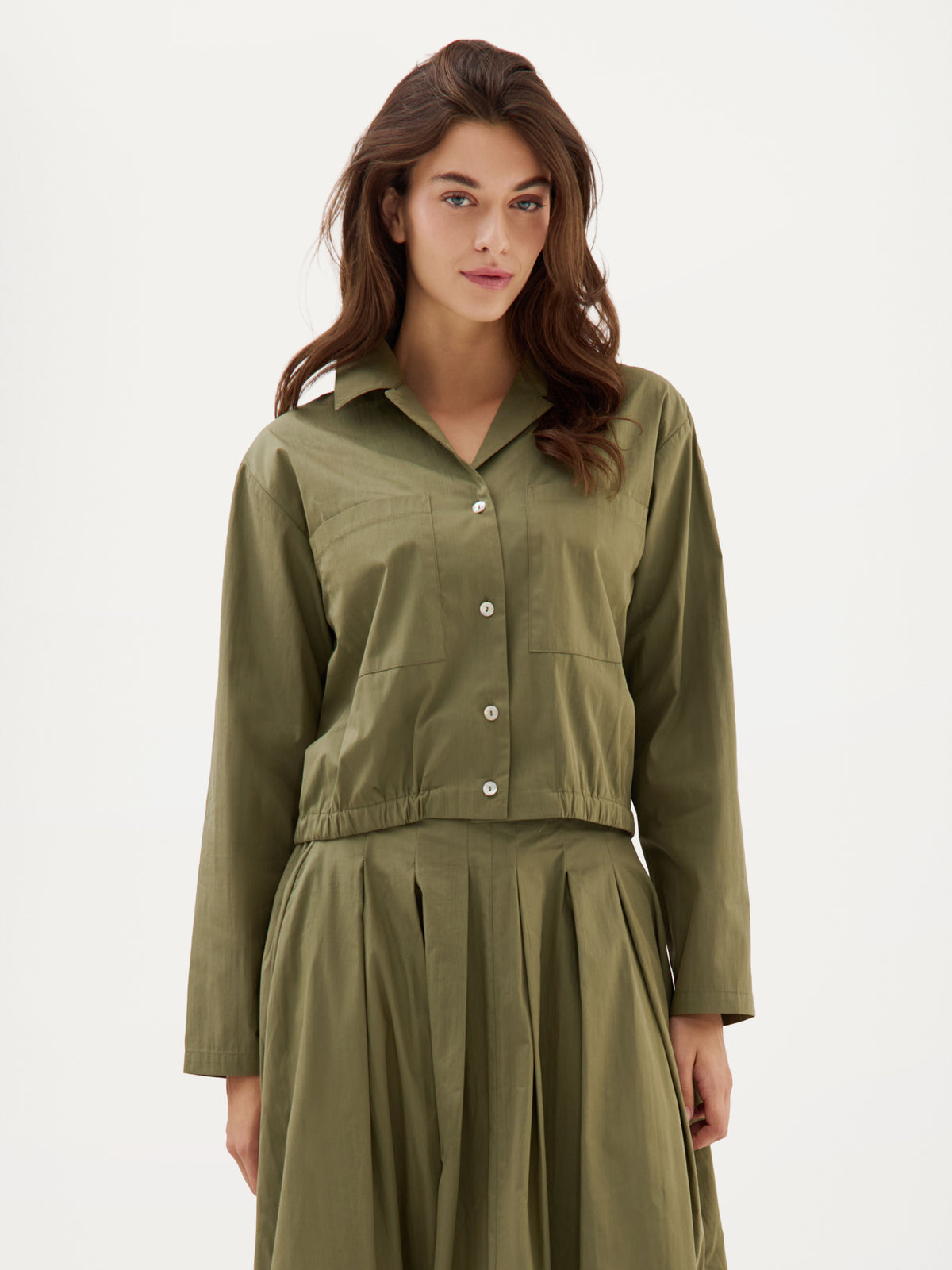 Castor Blouse | Moss Green
