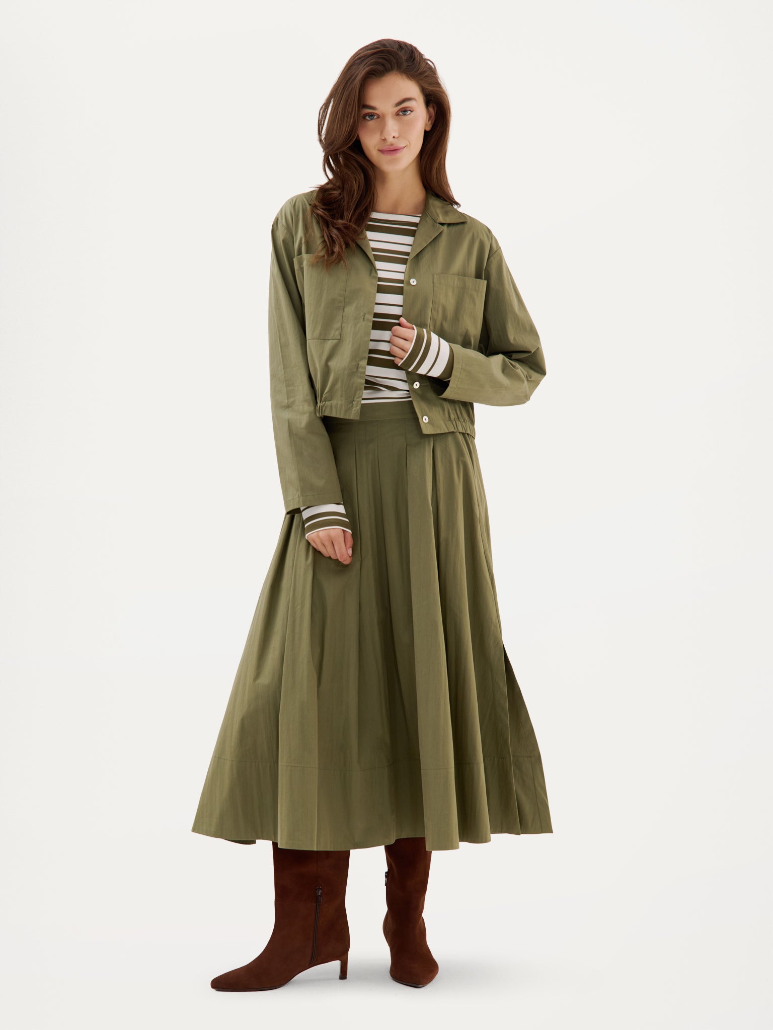 Castor Blouse | Moss Green