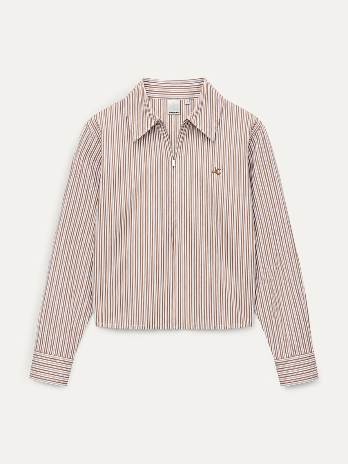 Bodine Blouse | Camel stripe