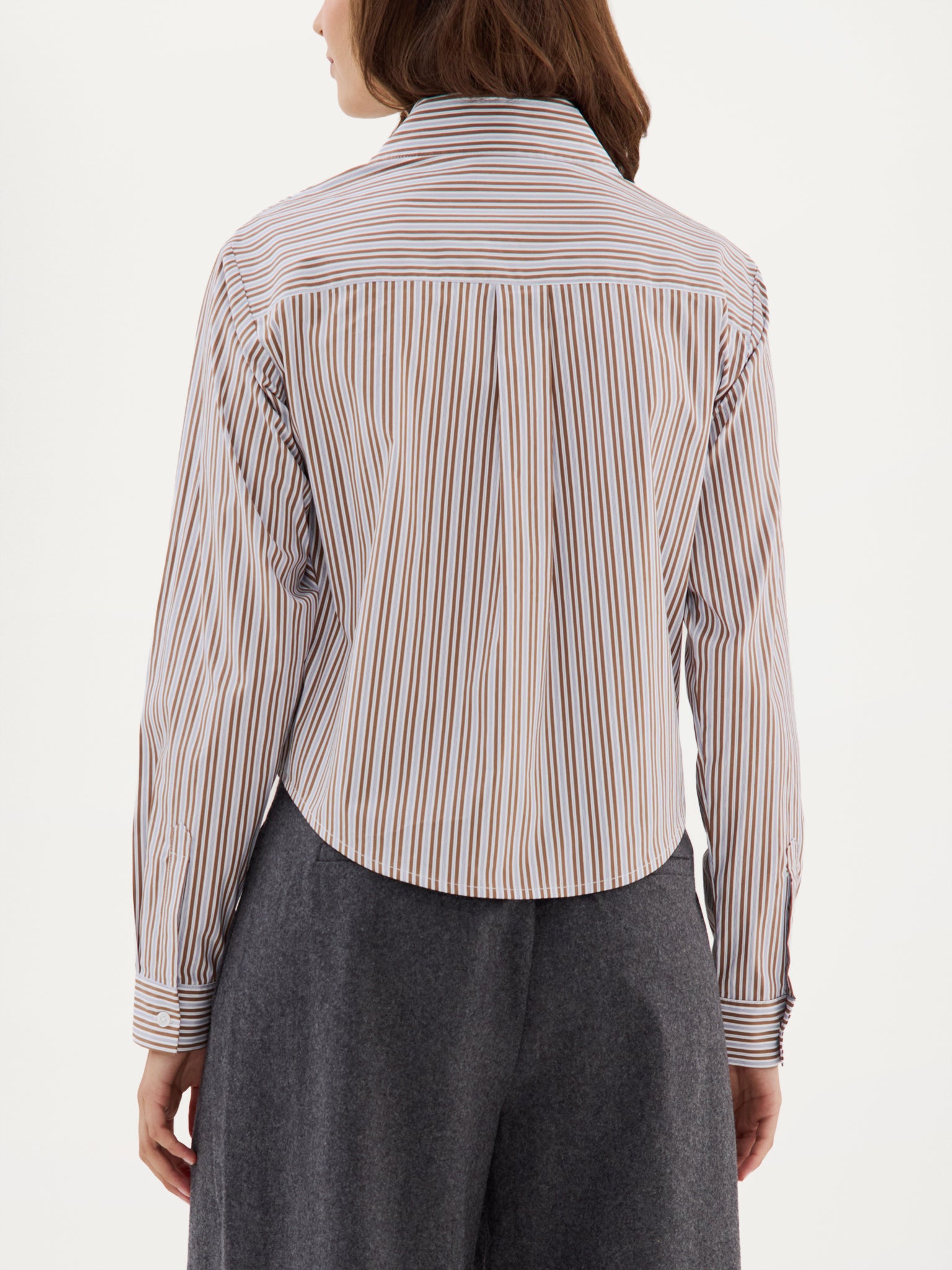 Bodine Blouse | Camel stripe