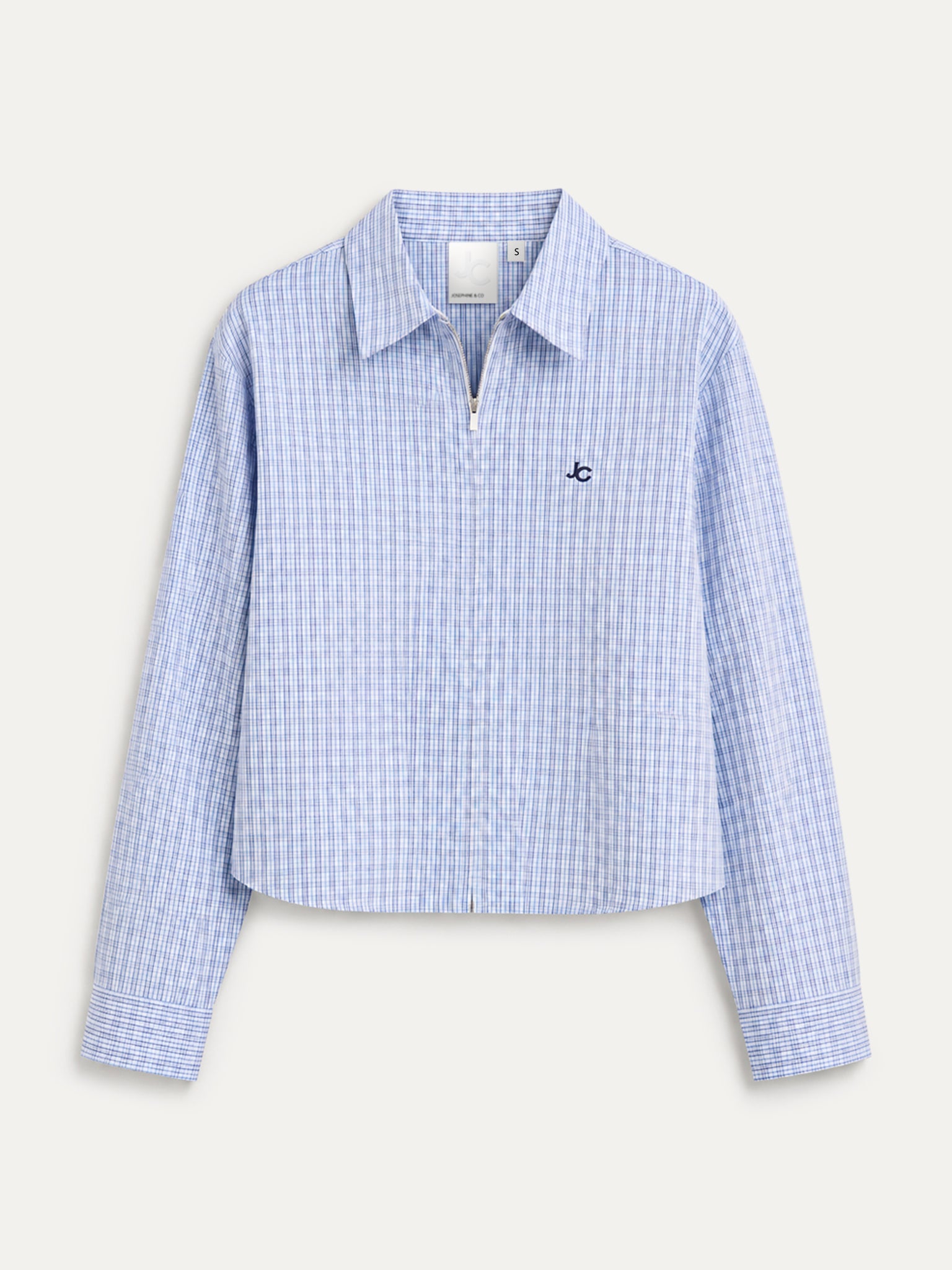 Bodine Blouse | Blue check