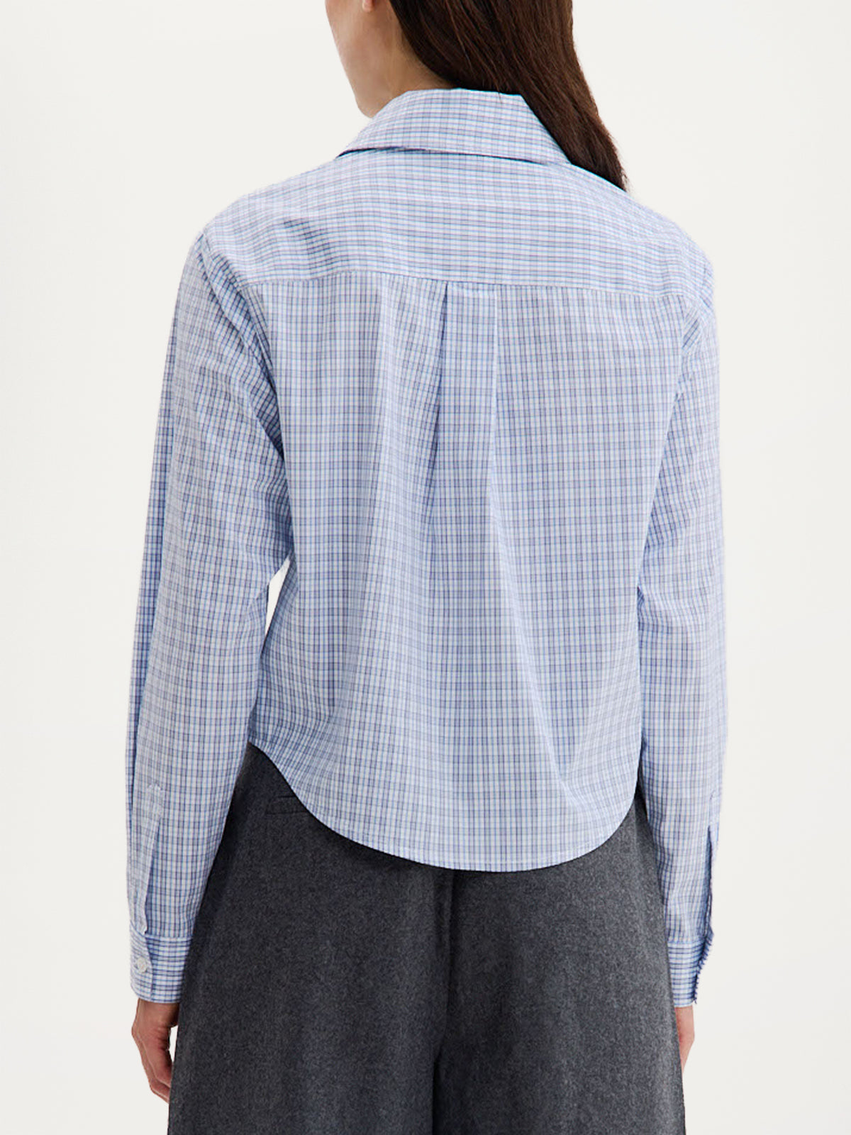 Bodine Blouse | Blue check